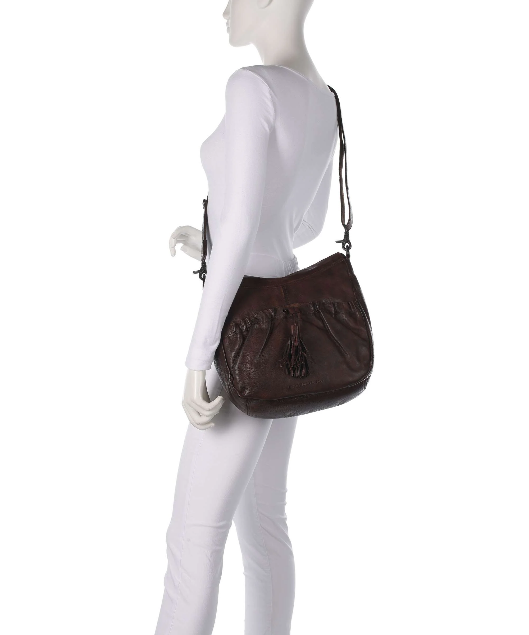 Spikes & Sparrow Apache Jinny Hobo bag dark brown - Image 4