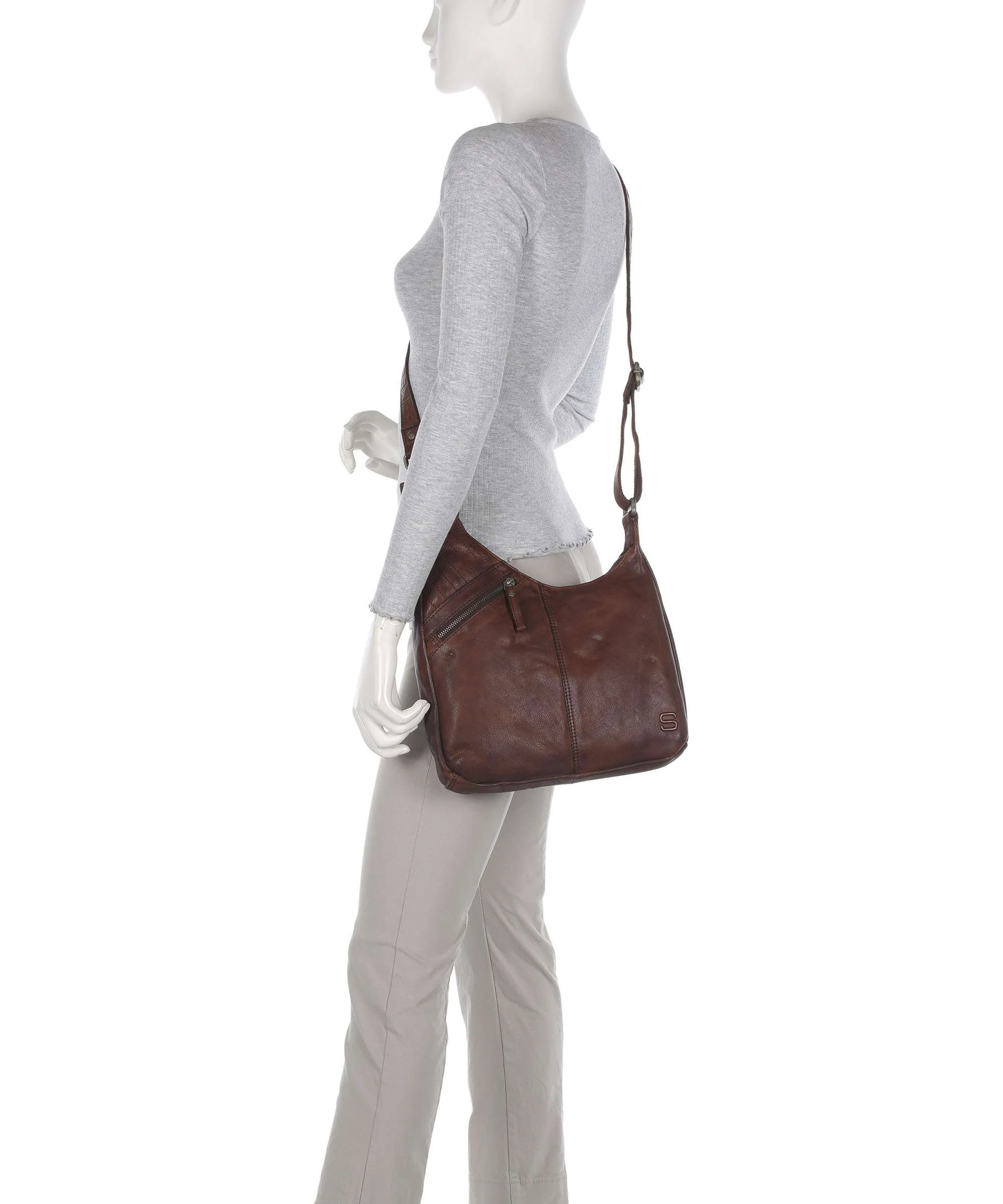 Spikes & Sparrow Apache Moria Crossbody bag dark brown - Image 3