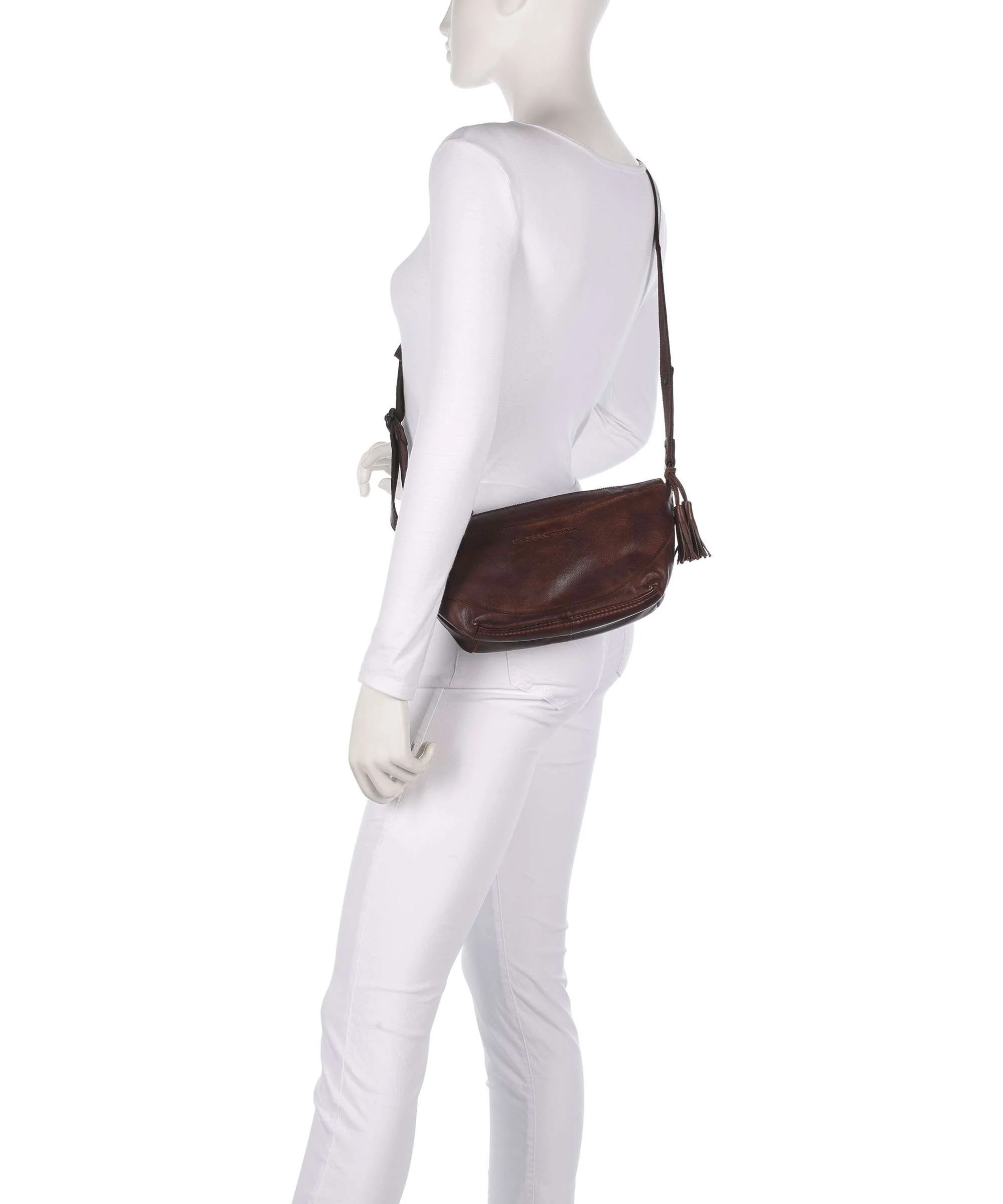 Spikes & Sparrow Apache Piperel Crossbody bag dark brown - Image 3