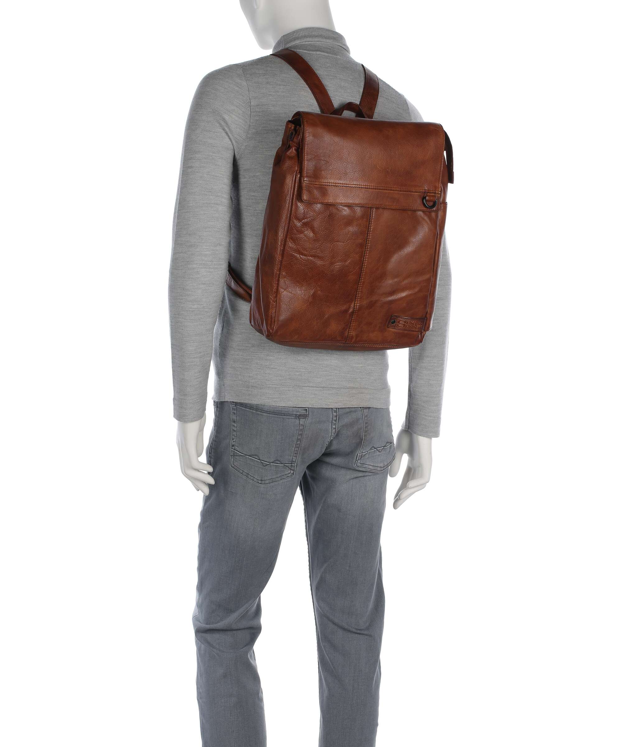 Spikes & Sparrow Apache Ted Laptop backpack brandy - Image 3