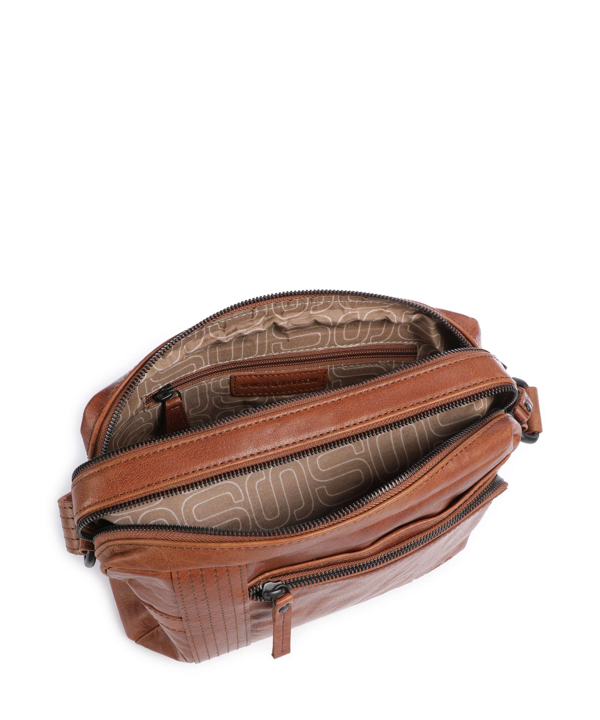 Spikes & Sparrow Bronco Ayden Crossbody bag brandy - Image 6