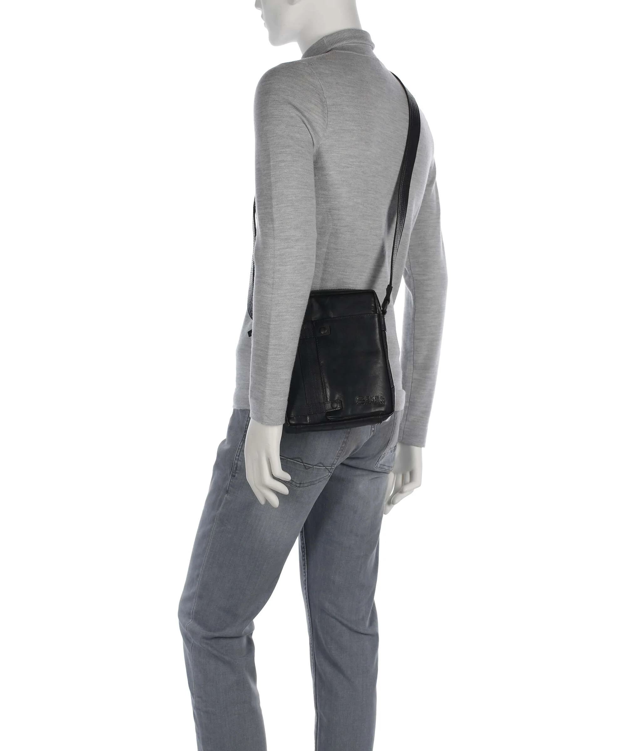 Spikes & Sparrow Bronco Benn Crossbody bag black - Image 3
