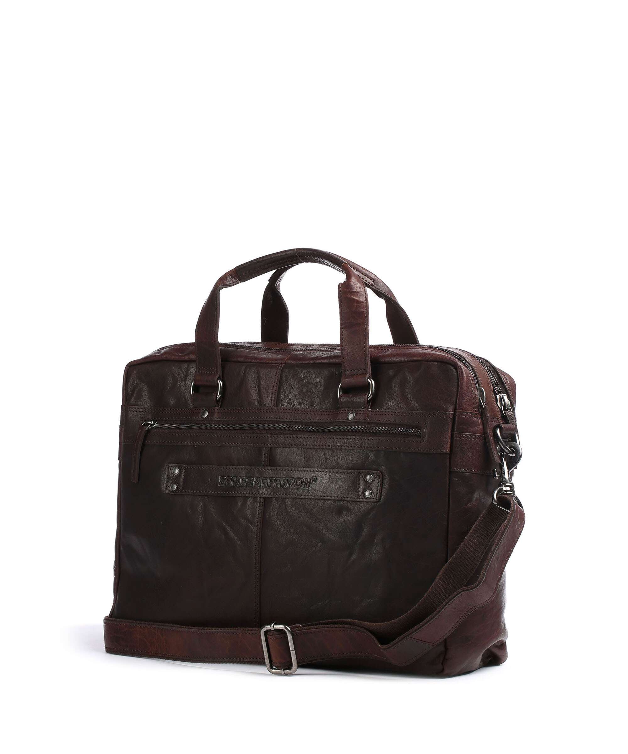 Spikes & Sparrow Bronco Briefcase dark brown - Image 2