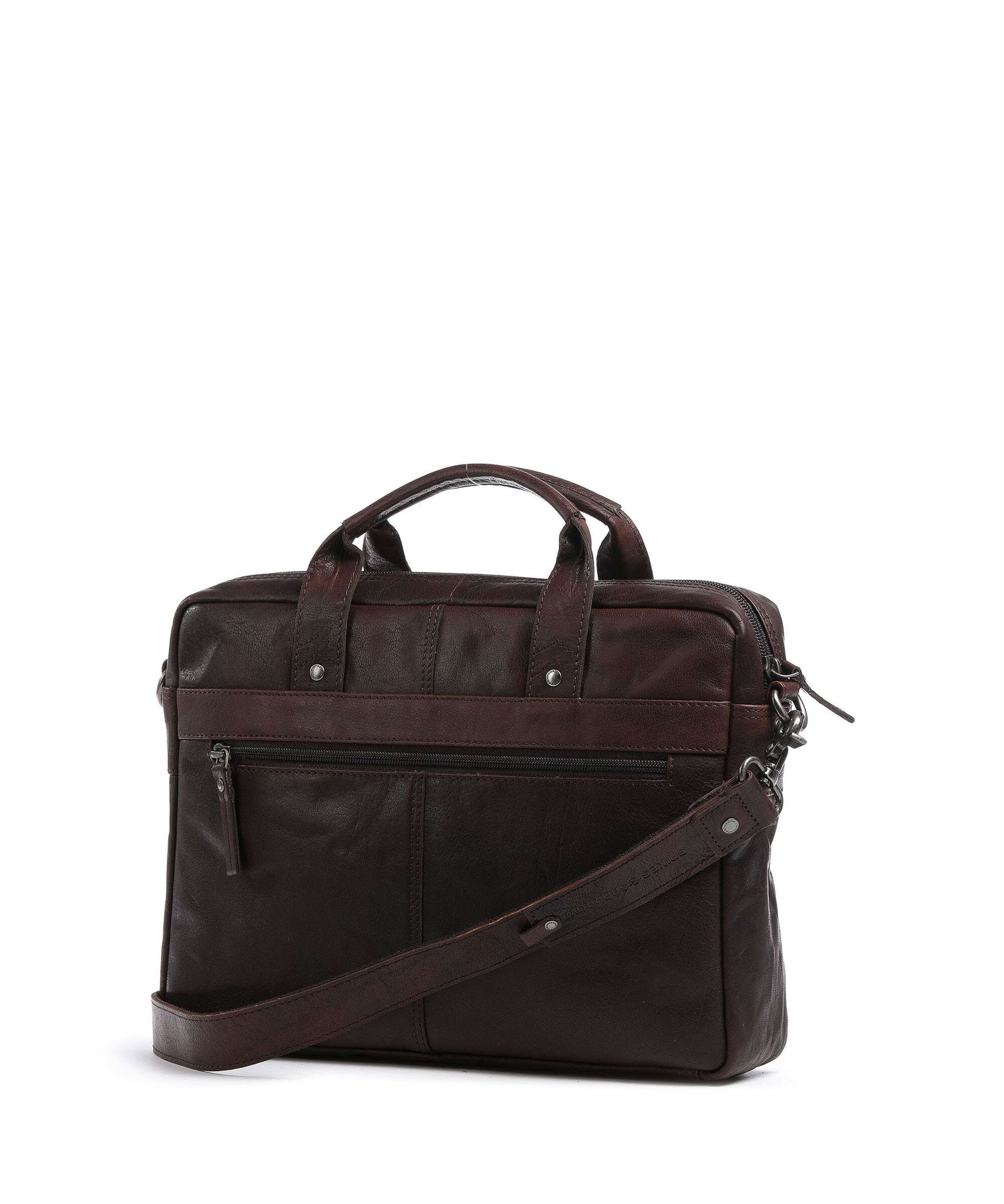 Spikes & Sparrow Bronco Briefcase dark brown - Image 2