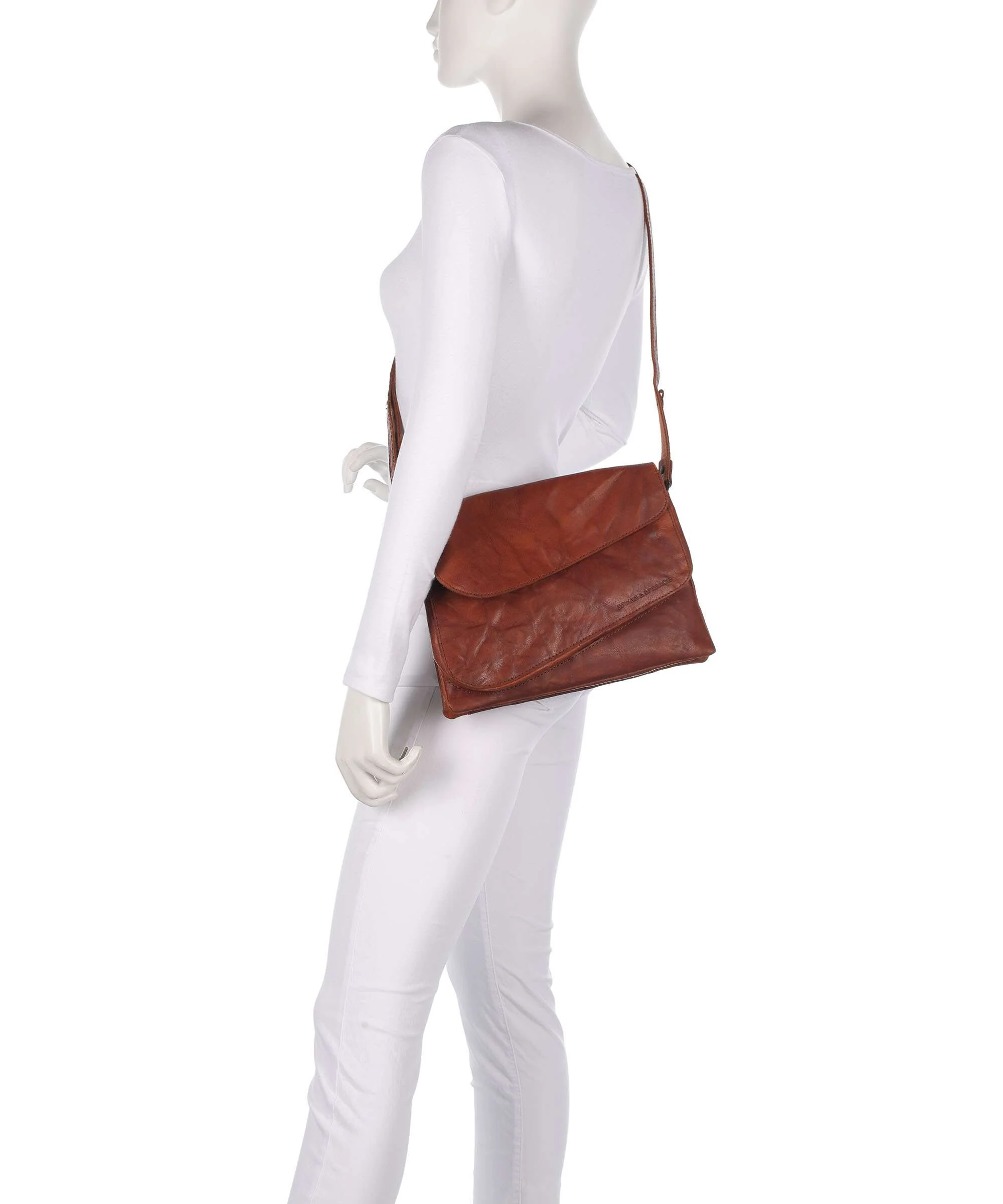 Spikes & Sparrow Bronco Carline Crossbody bag brandy - Image 3