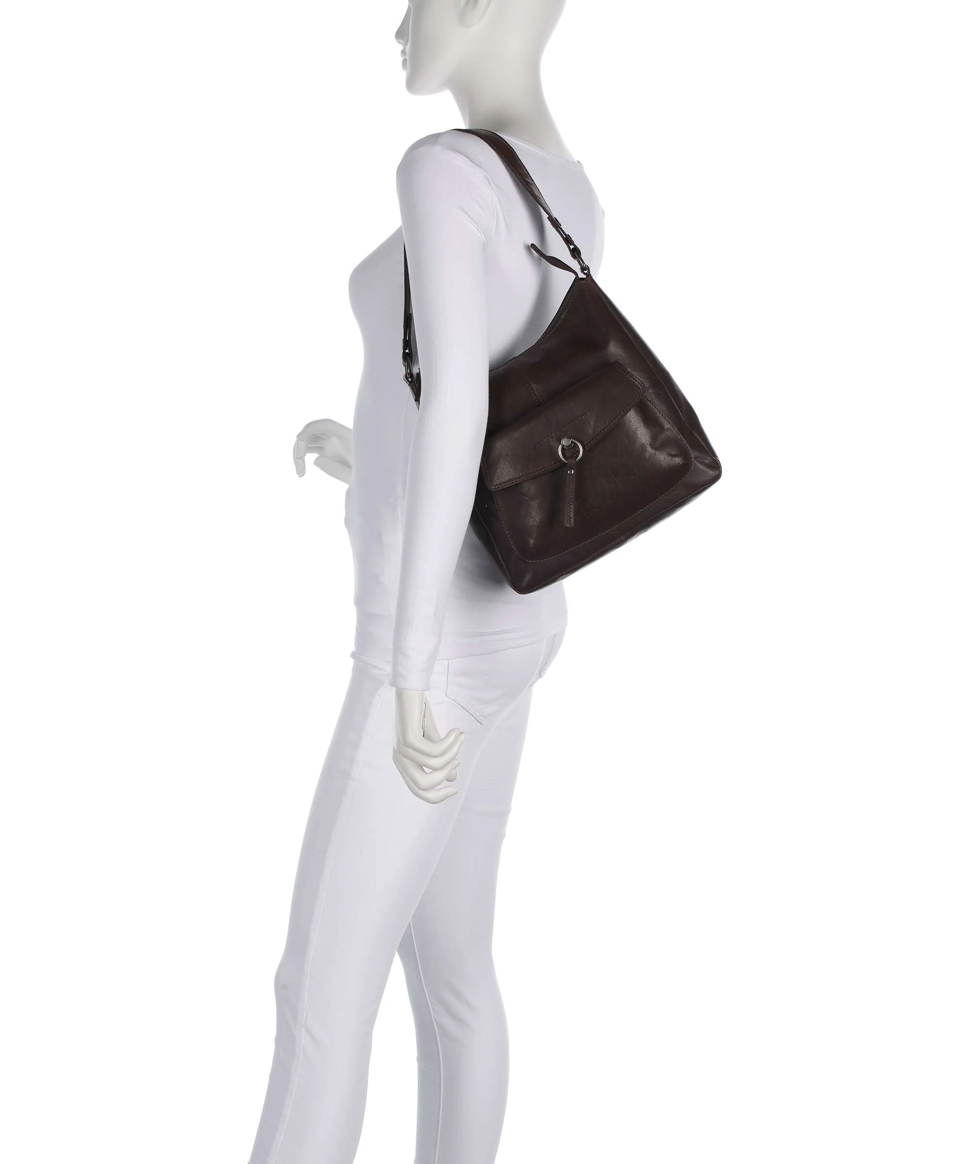 Spikes & Sparrow Bronco Cydney Hobo bag dark brown - Image 3