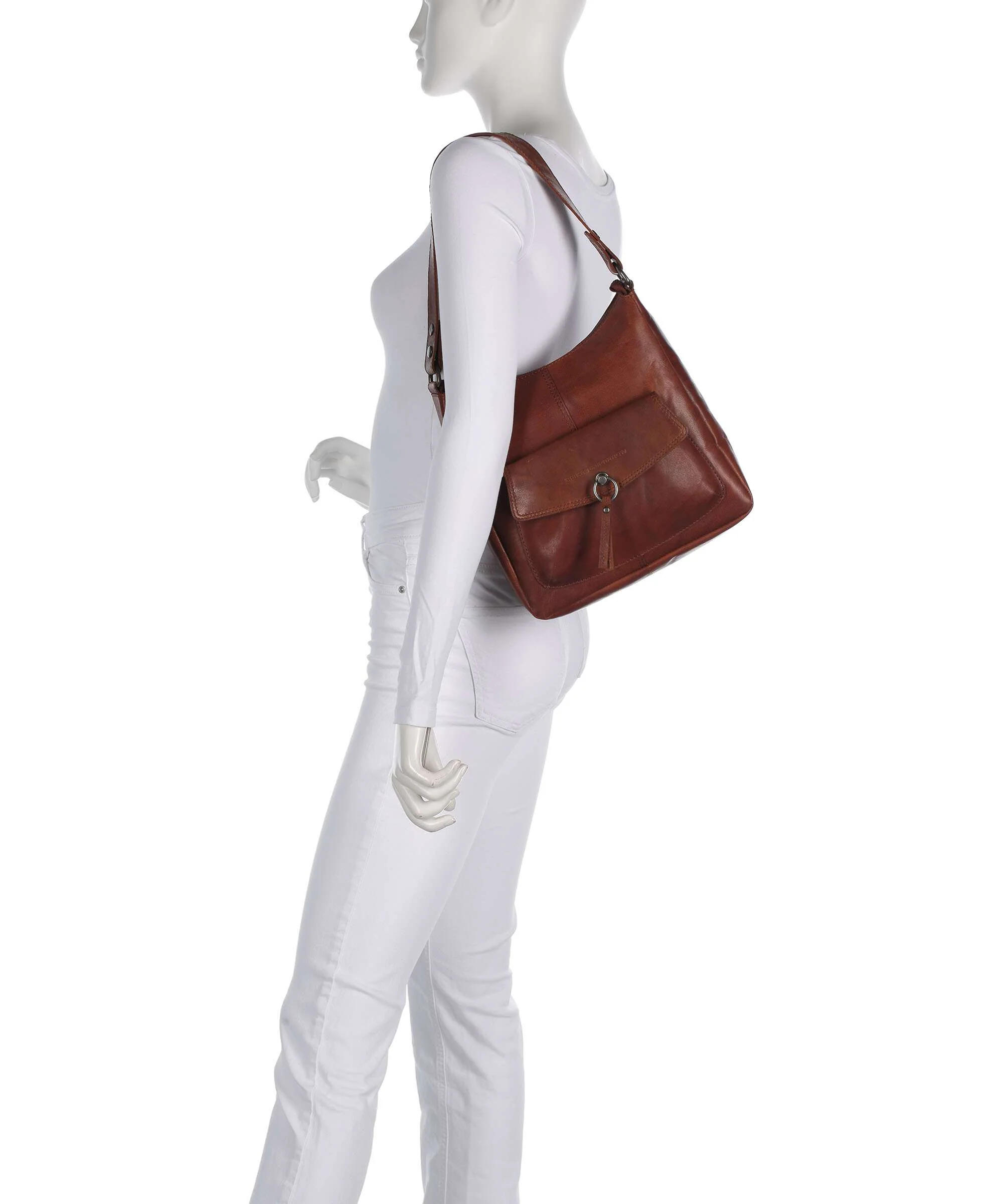 Spikes & Sparrow Bronco Cydney Hobo bag brandy - Image 3