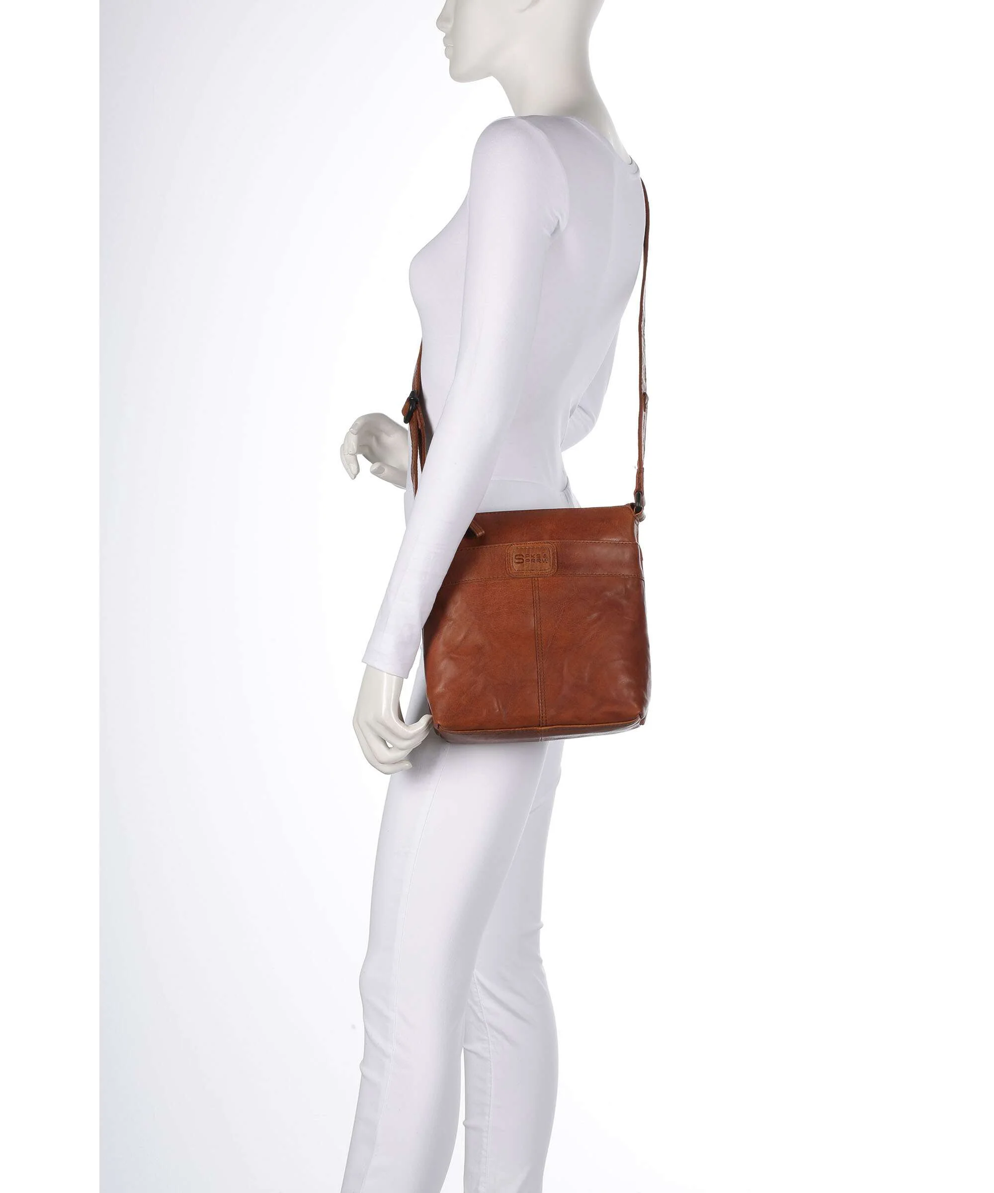 Spikes & Sparrow Bronco Deborah Crossbody bag brandy - Image 3