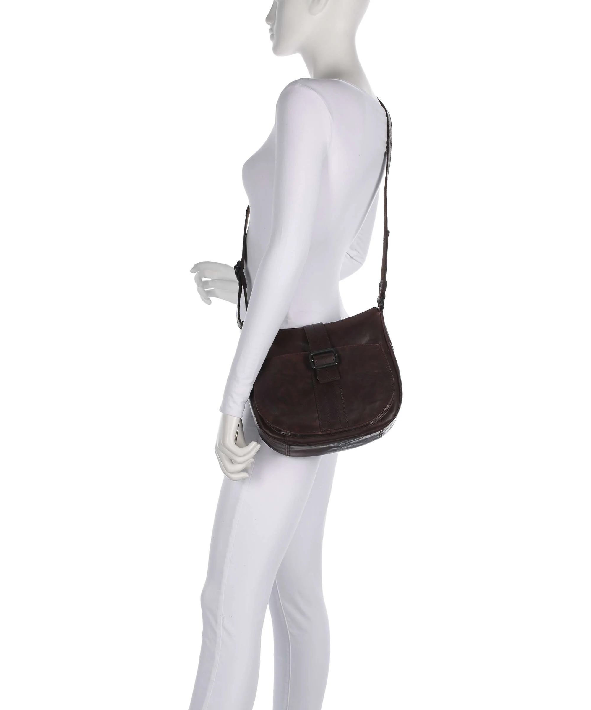 Spikes & Sparrow Bronco Donnella Crossbody bag dark brown - Image 3