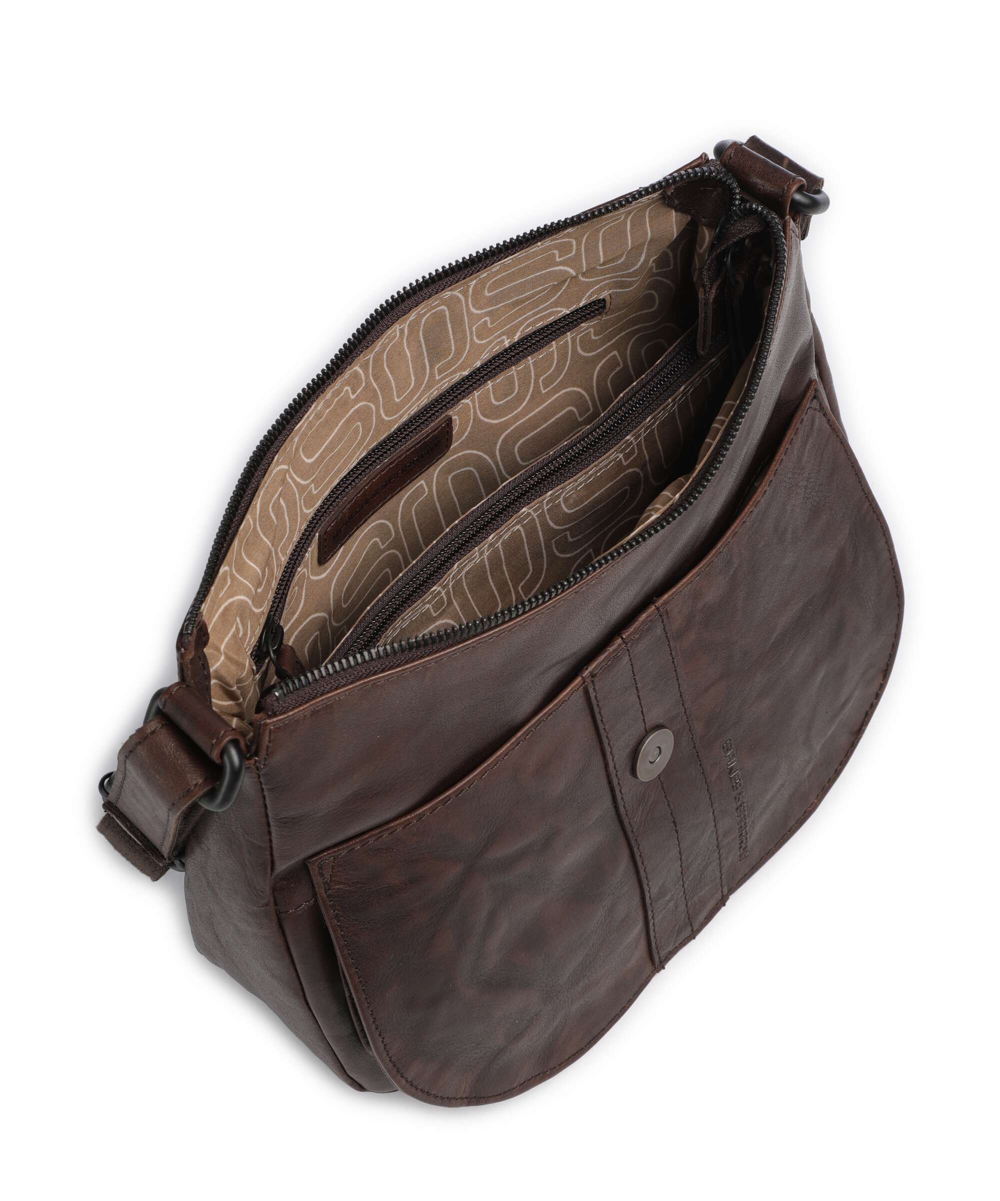 Spikes & Sparrow Bronco Donnella Crossbody bag dark brown - Image 5