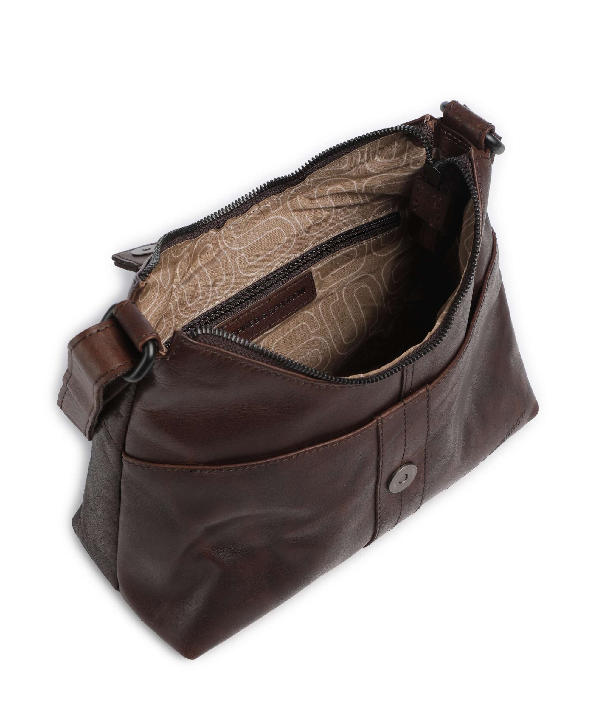 Spikes & Sparrow Bronco Ellesse Crossbody bag dark brown - Image 5