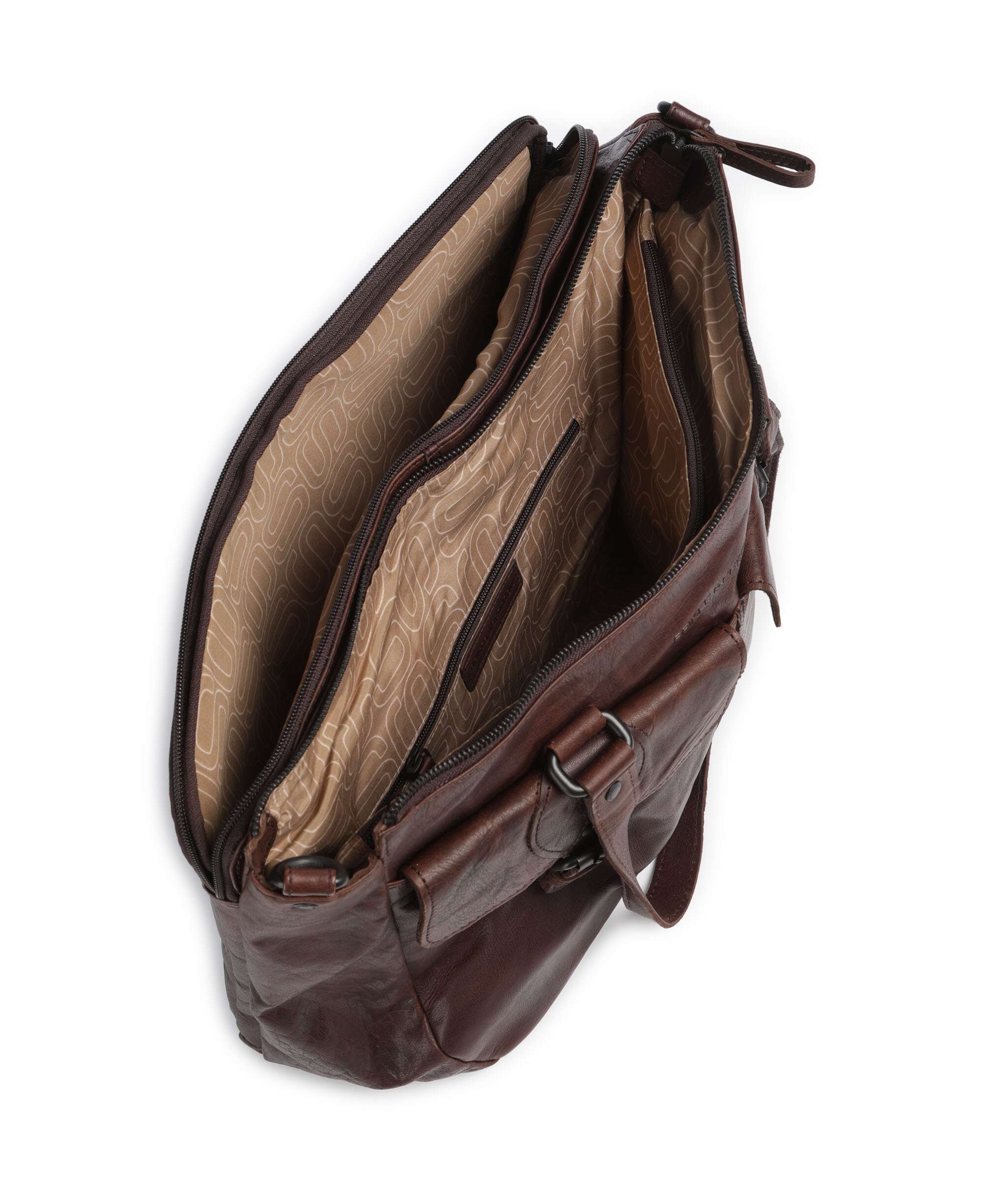 Spikes & Sparrow Bronco Fee Briefcase dark brown - Image 5