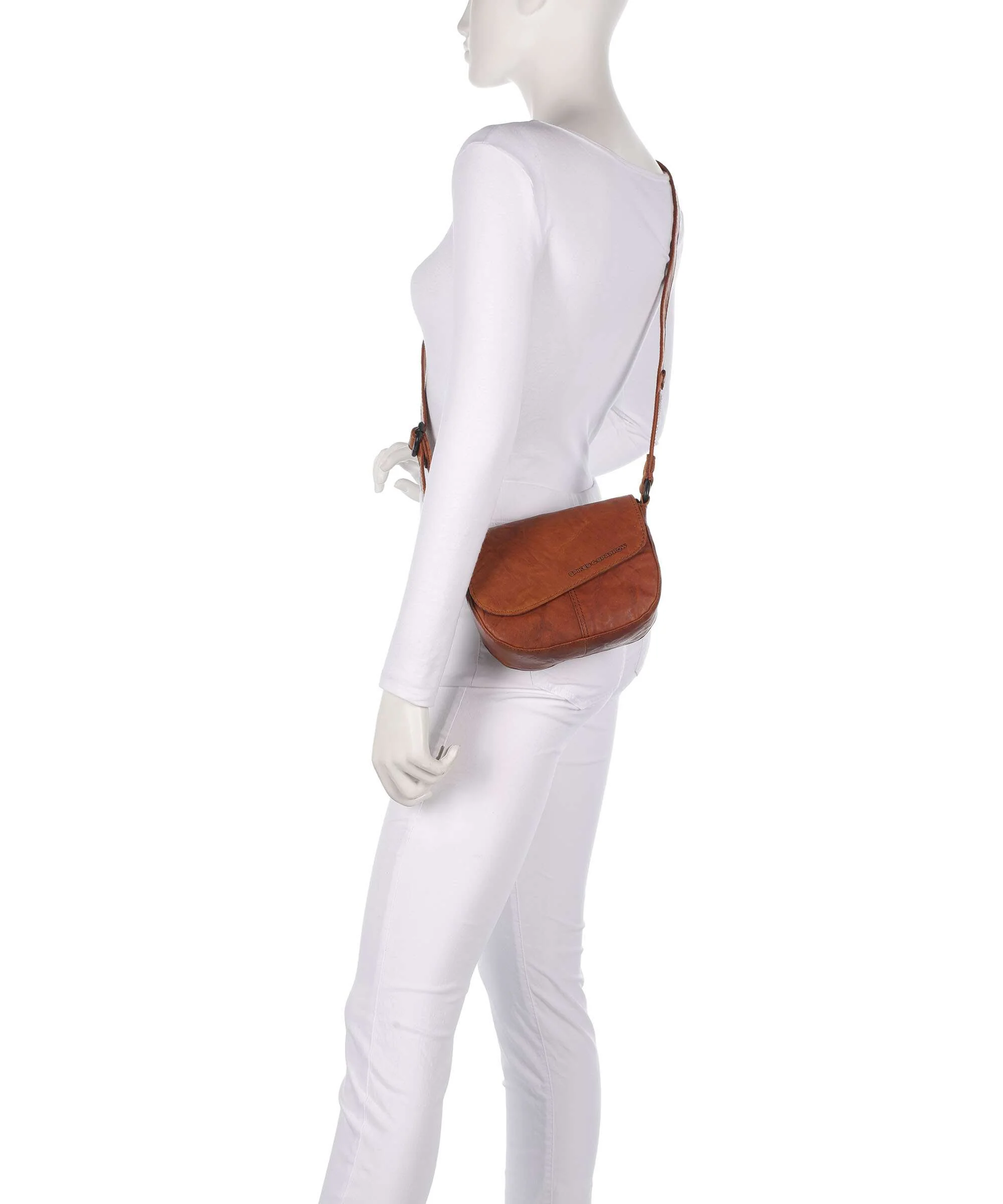 Spikes & Sparrow Bronco Genya Crossbody bag brandy - Image 3