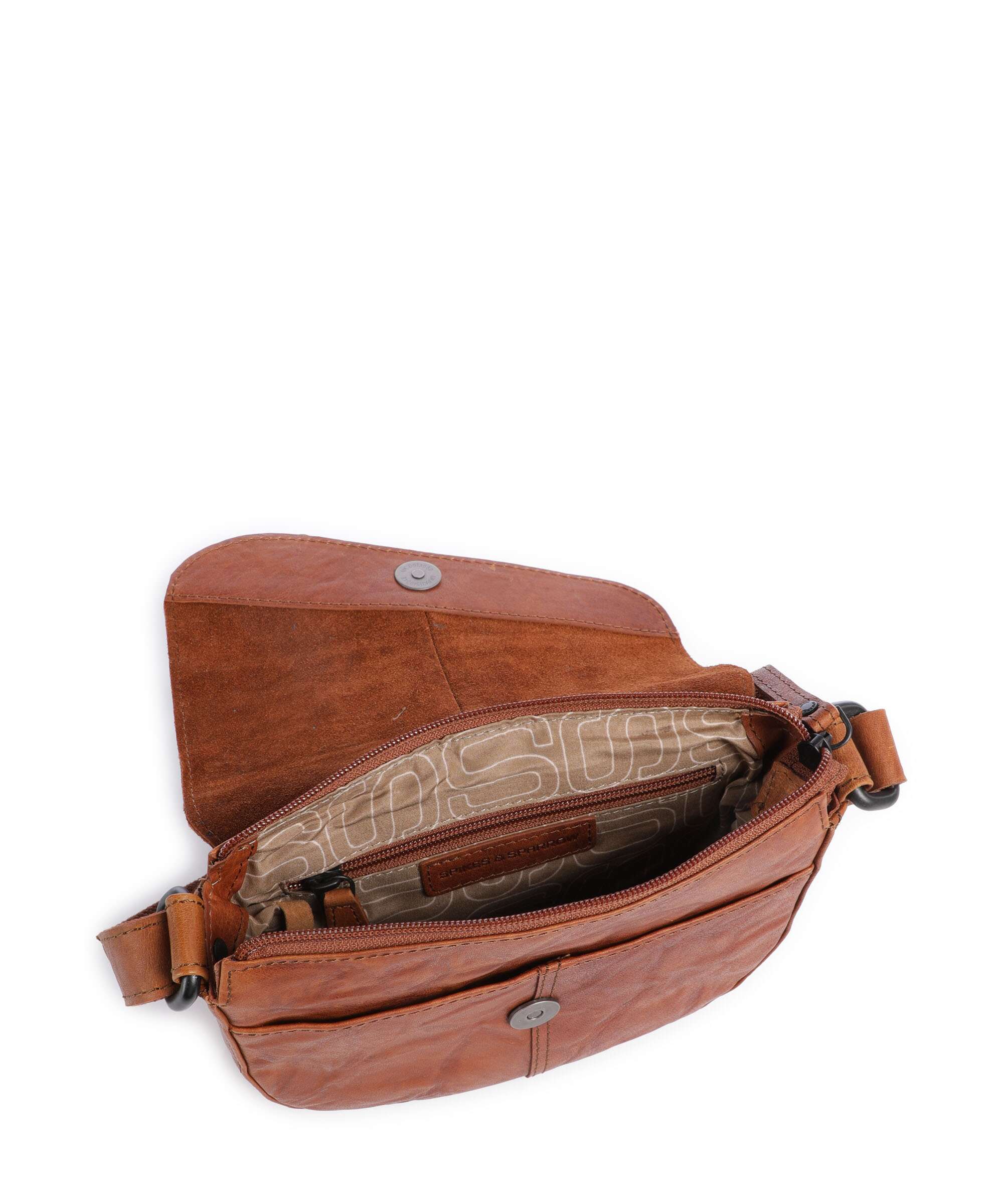 Spikes & Sparrow Bronco Genya Crossbody bag brandy - Image 6