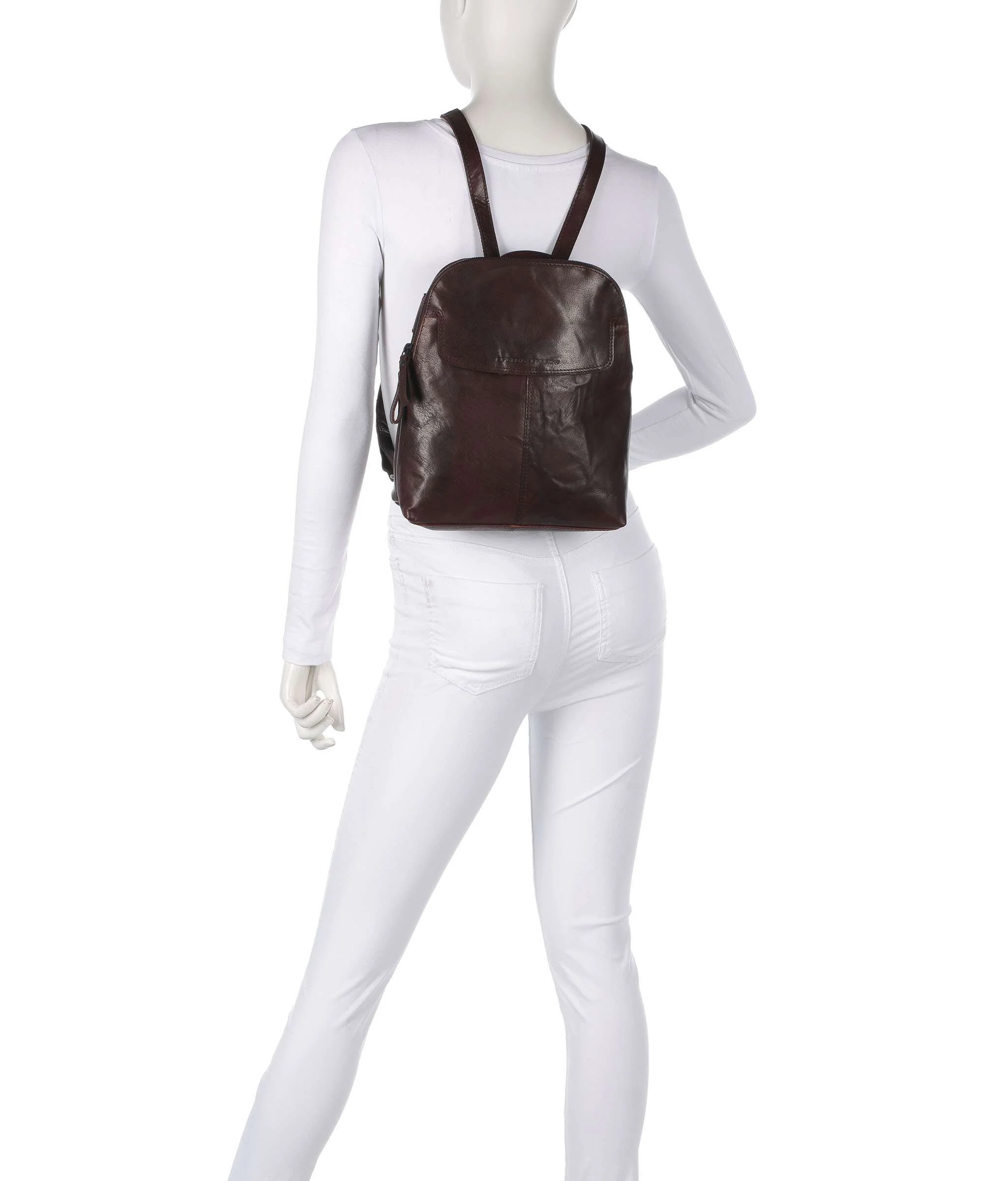 Spikes & Sparrow Bronco Jessicca Backpack dunkelbraun - Image 3