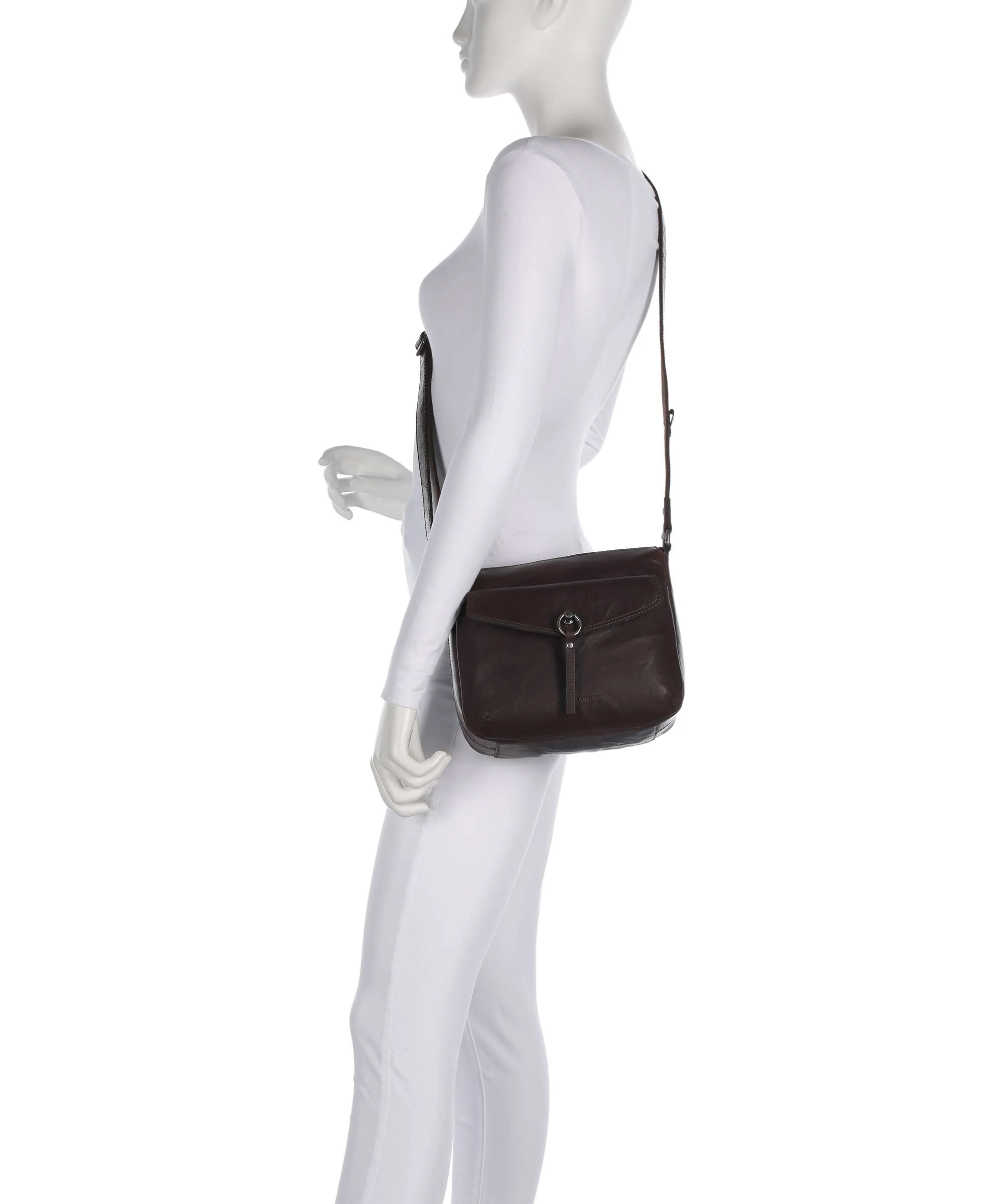 Spikes & Sparrow Bronco Jinthe Crossbody bag dark brown - Image 3