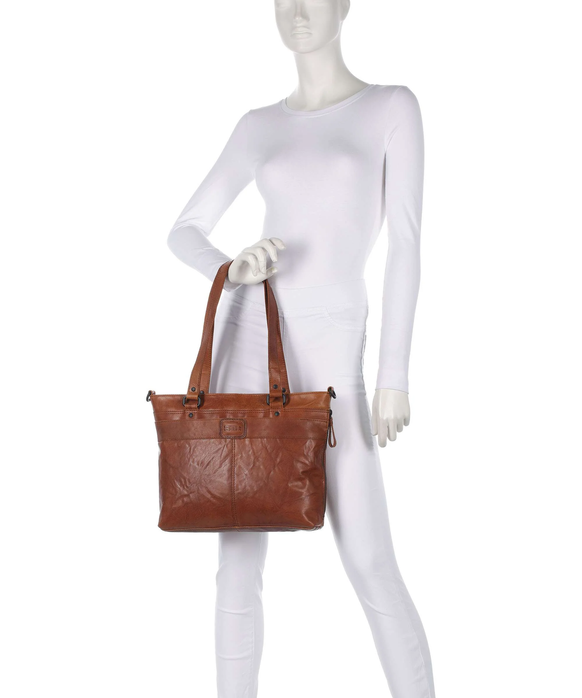 Spikes & Sparrow Bronco Lavendar Tote bag brandy - Image 3