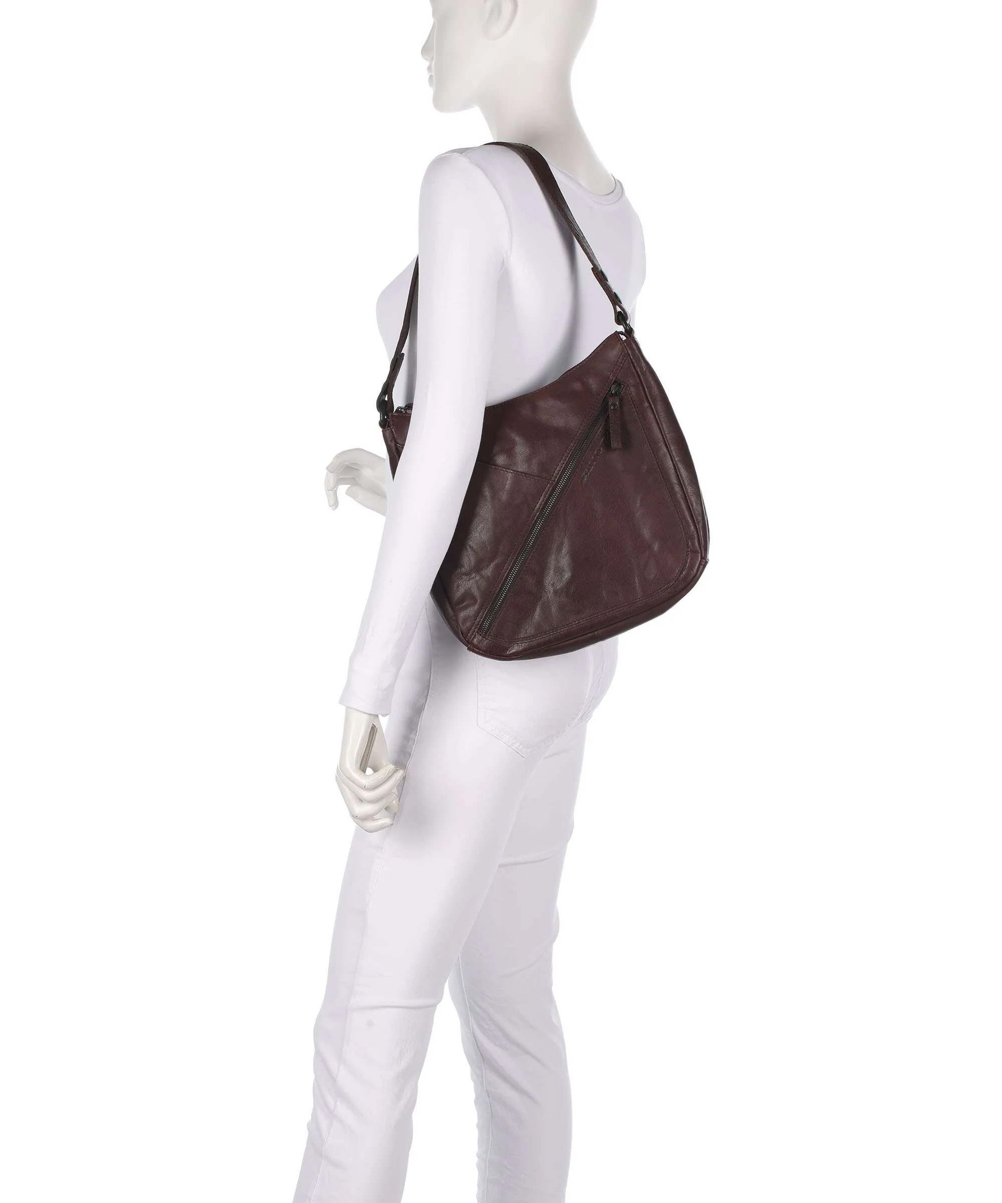 Spikes & Sparrow Bronco Lillia Hobo bag dark brown - Image 4