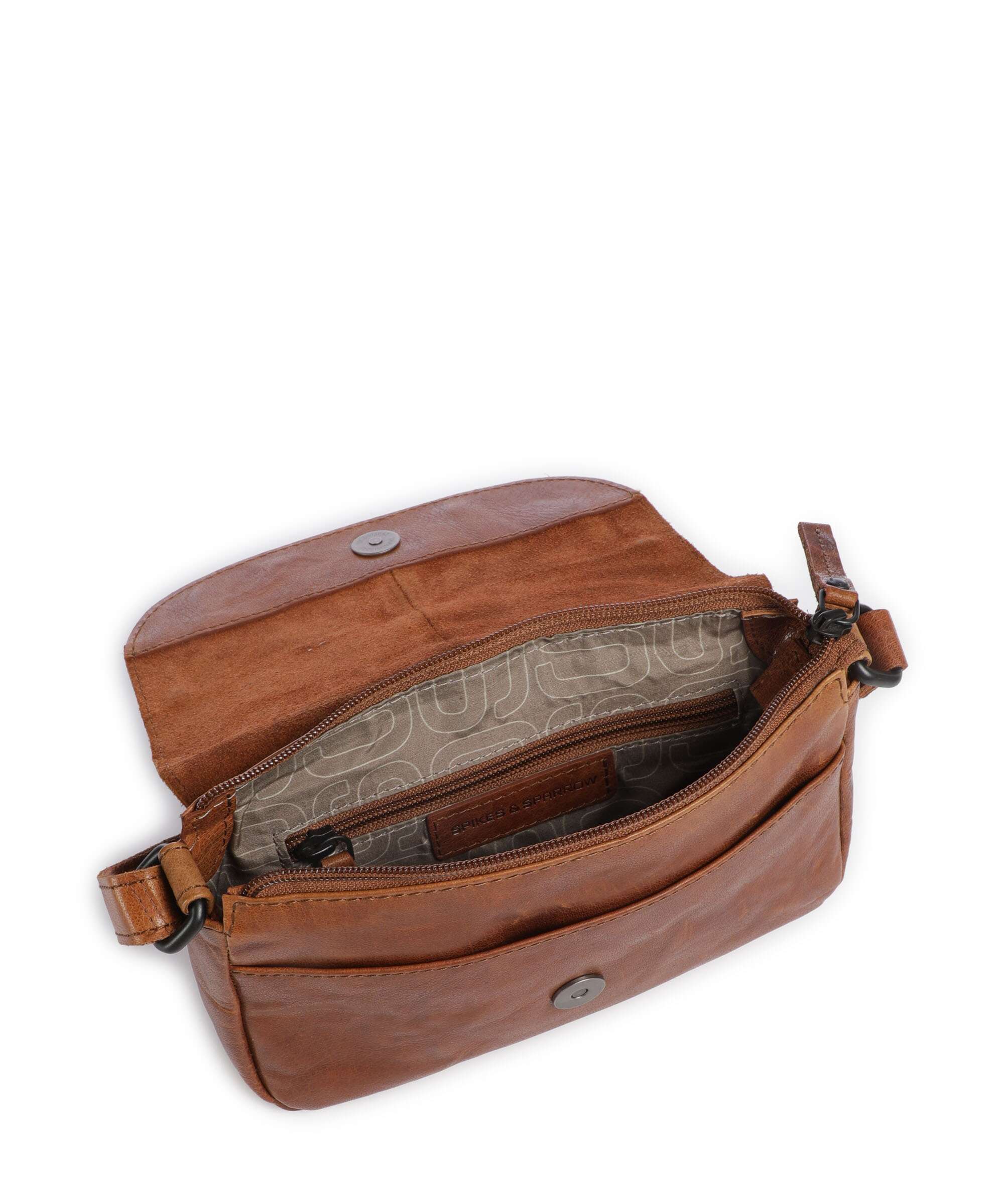 Spikes & Sparrow Bronco Linne Crossbody bag brandy - Image 6