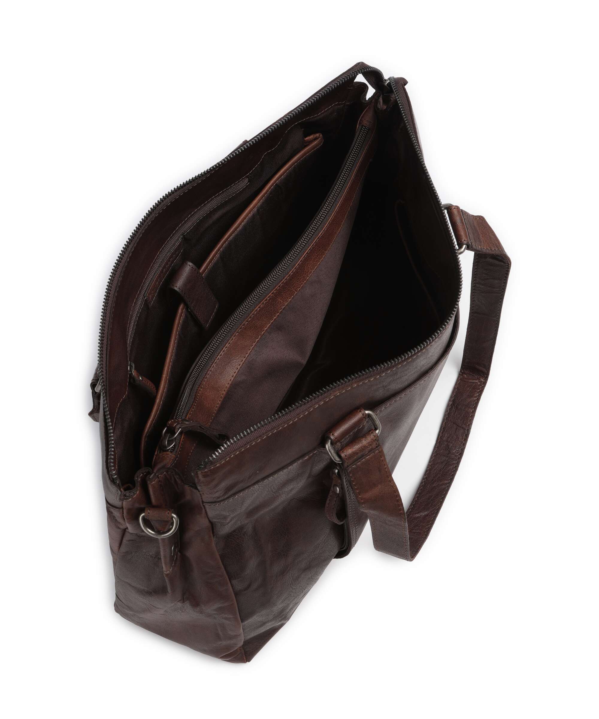 Spikes & Sparrow Bronco Maureen Briefcase dark brown - Image 5