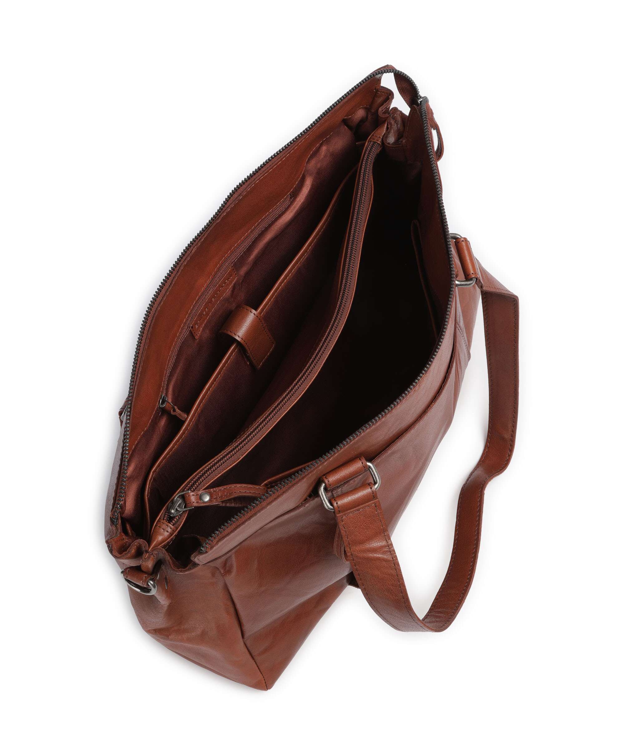 Spikes & Sparrow Bronco Maureen Briefcase brandy - Image 5