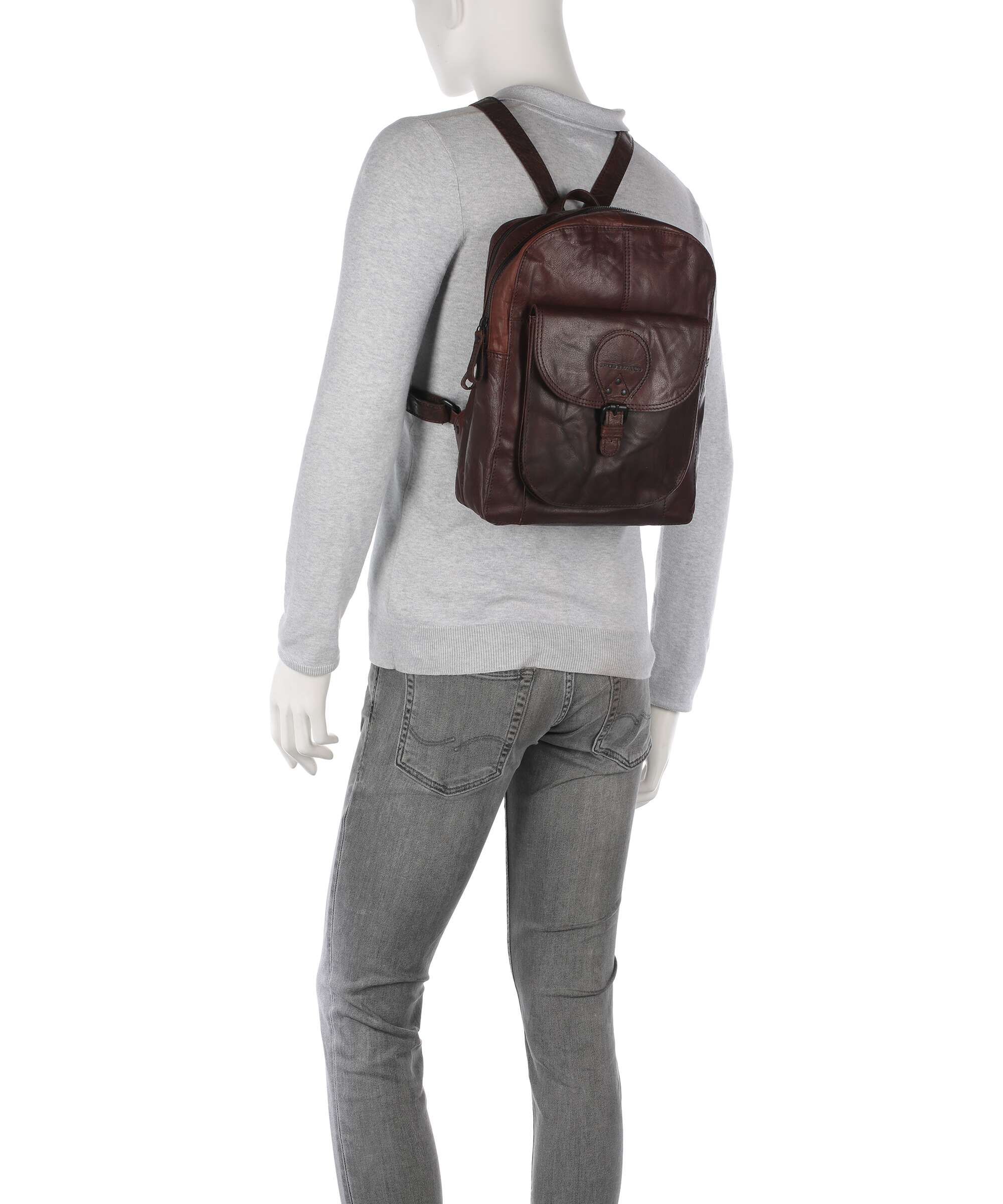 Spikes & Sparrow Bronco May Backpack dark brown - Image 4