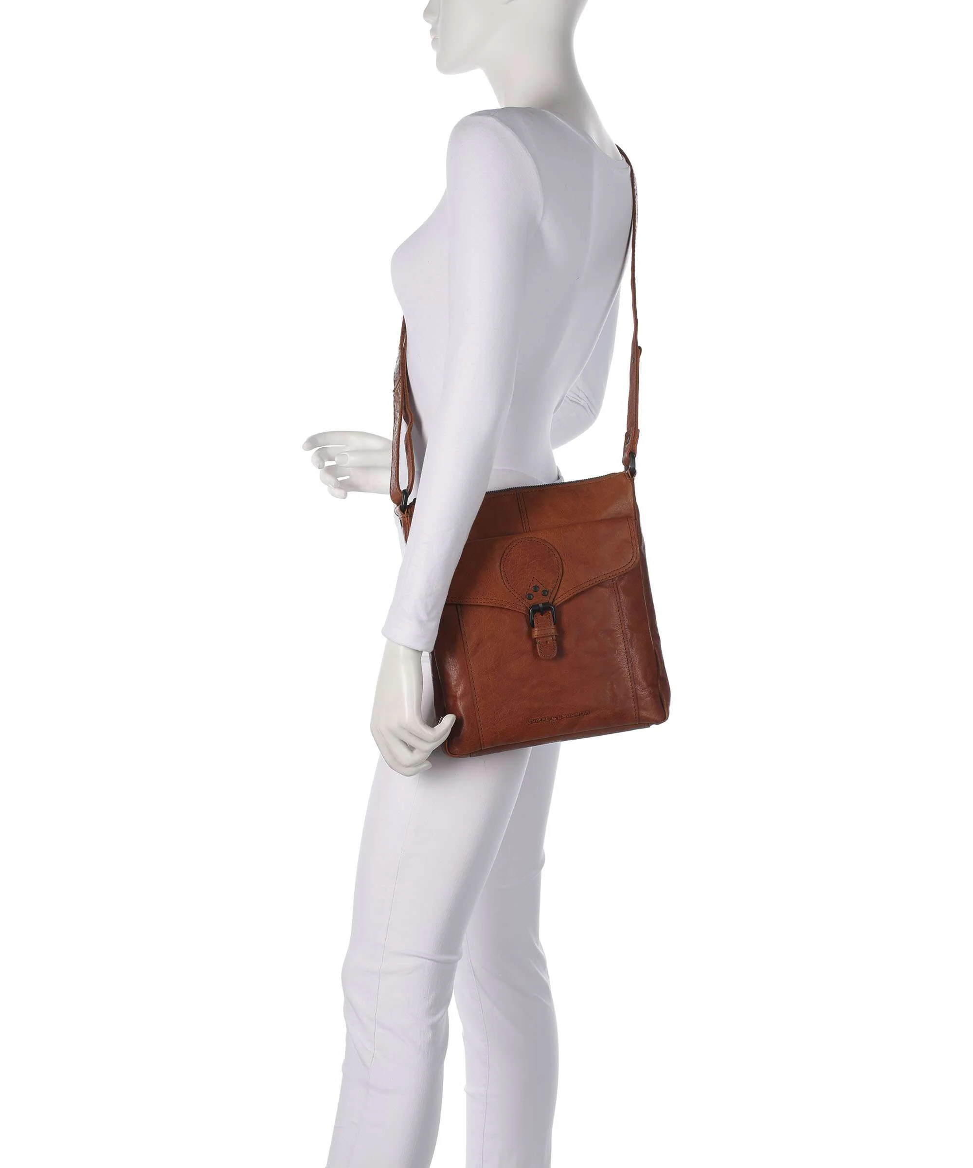 Spikes & Sparrow Bronco Millie Crossbody bag brandy - Image 3