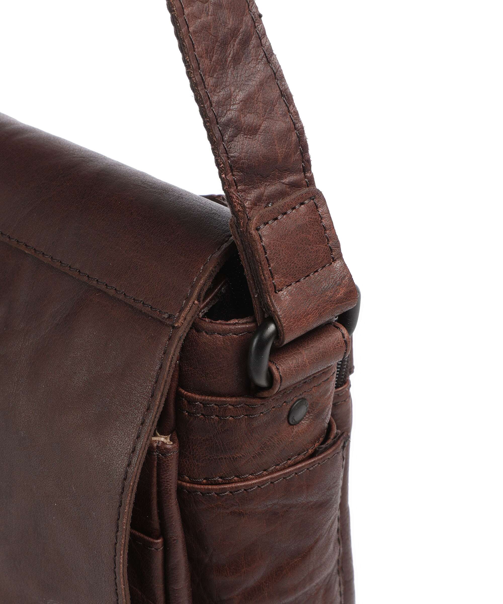 Spikes & Sparrow Bronco Ronn Messenger bag dark brown - Image 4