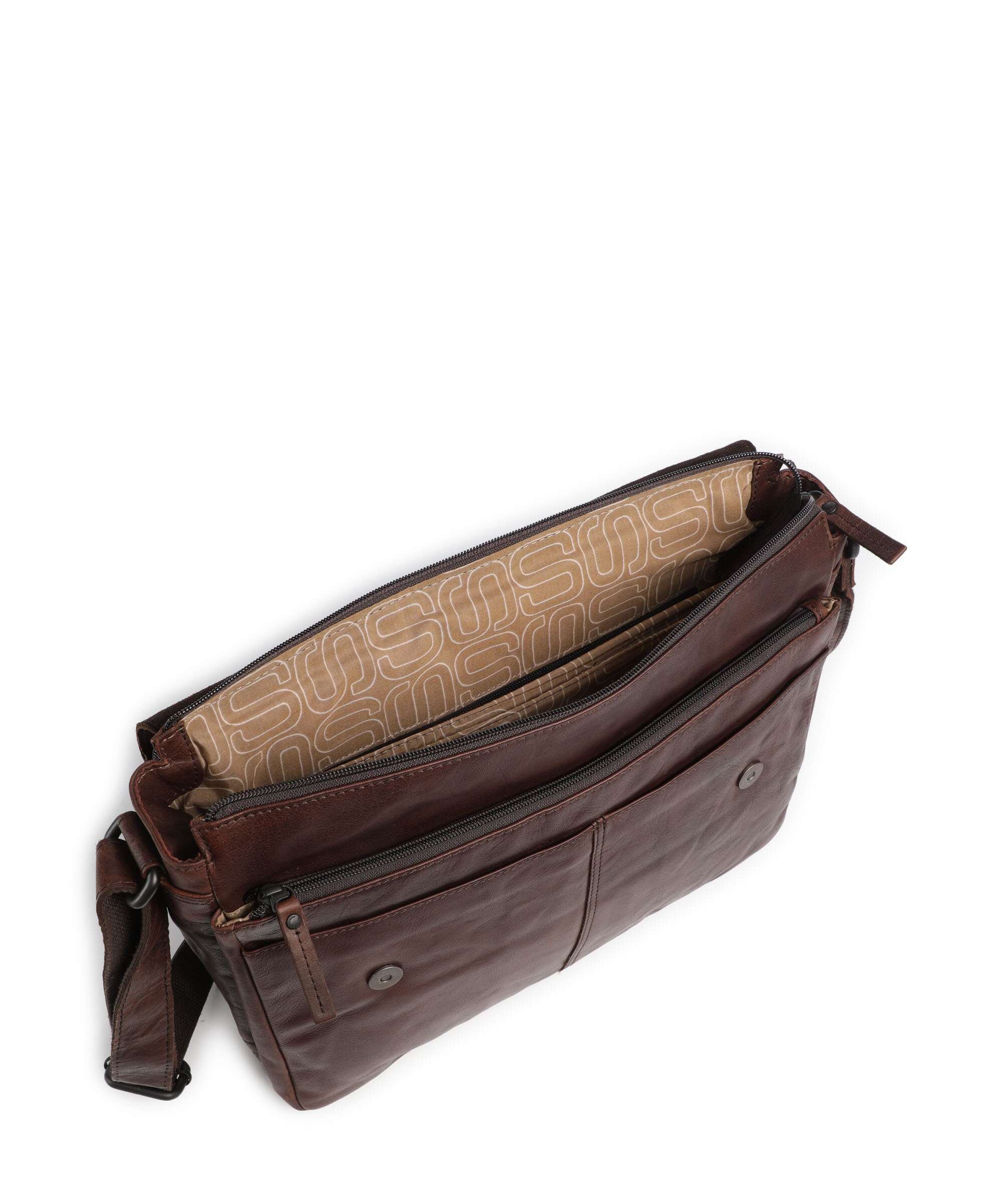 Spikes & Sparrow Bronco Ronn Messenger bag dark brown - Image 6