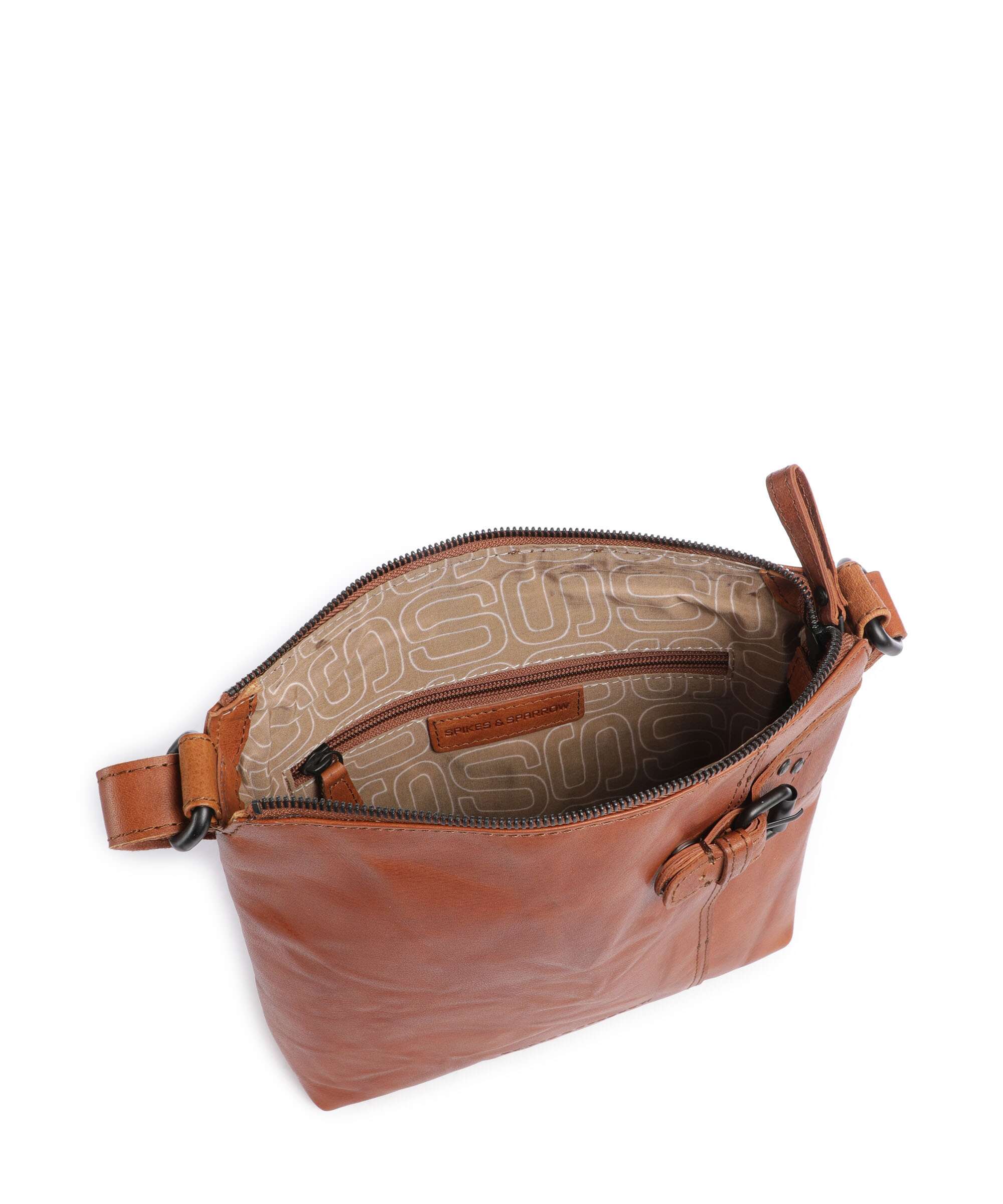 Spikes & Sparrow Bronco Serina Crossbody bag brandy - Image 6