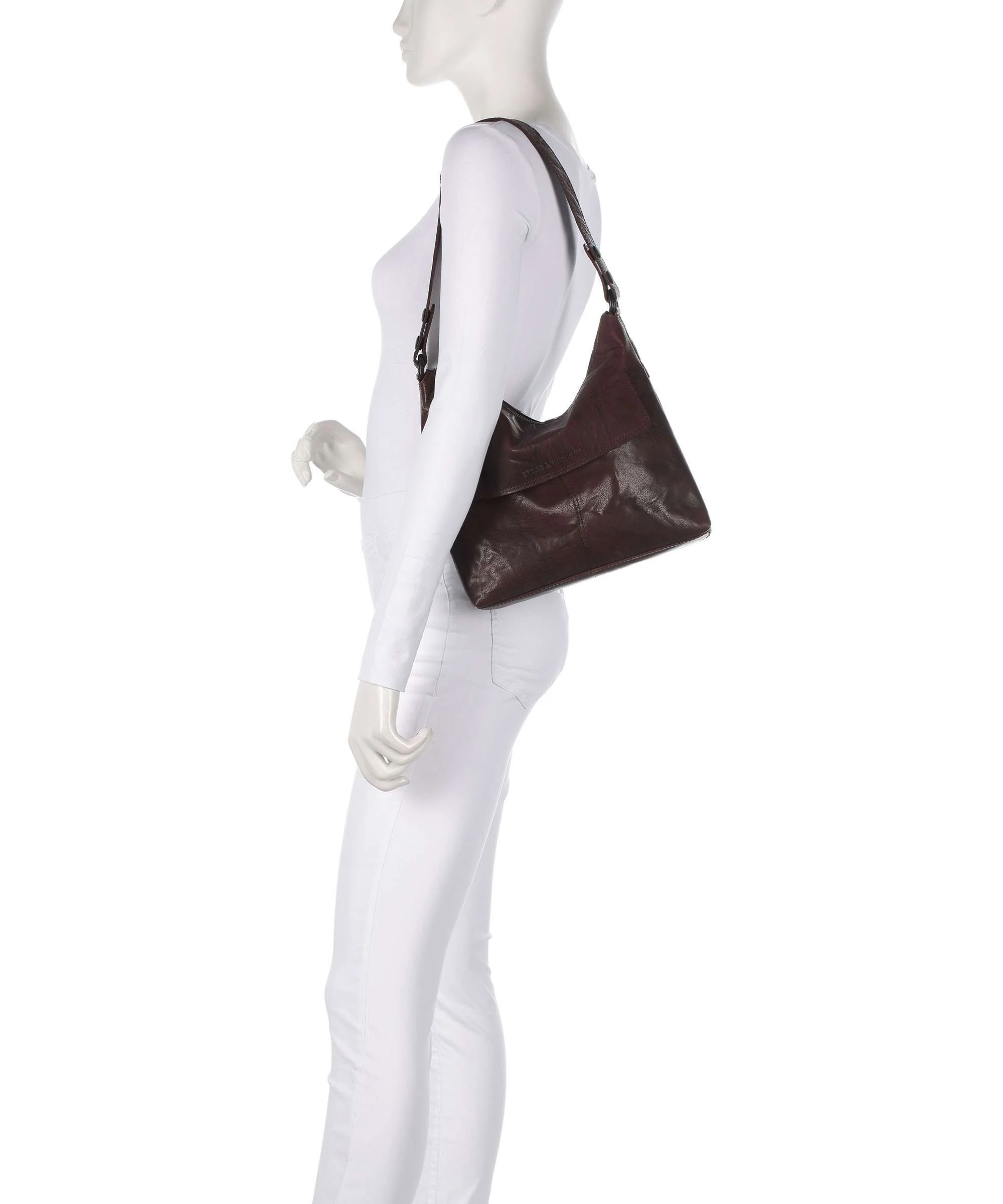 Spikes & Sparrow Bronco Sherrill Hobo bag dunkelbraun - Image 3