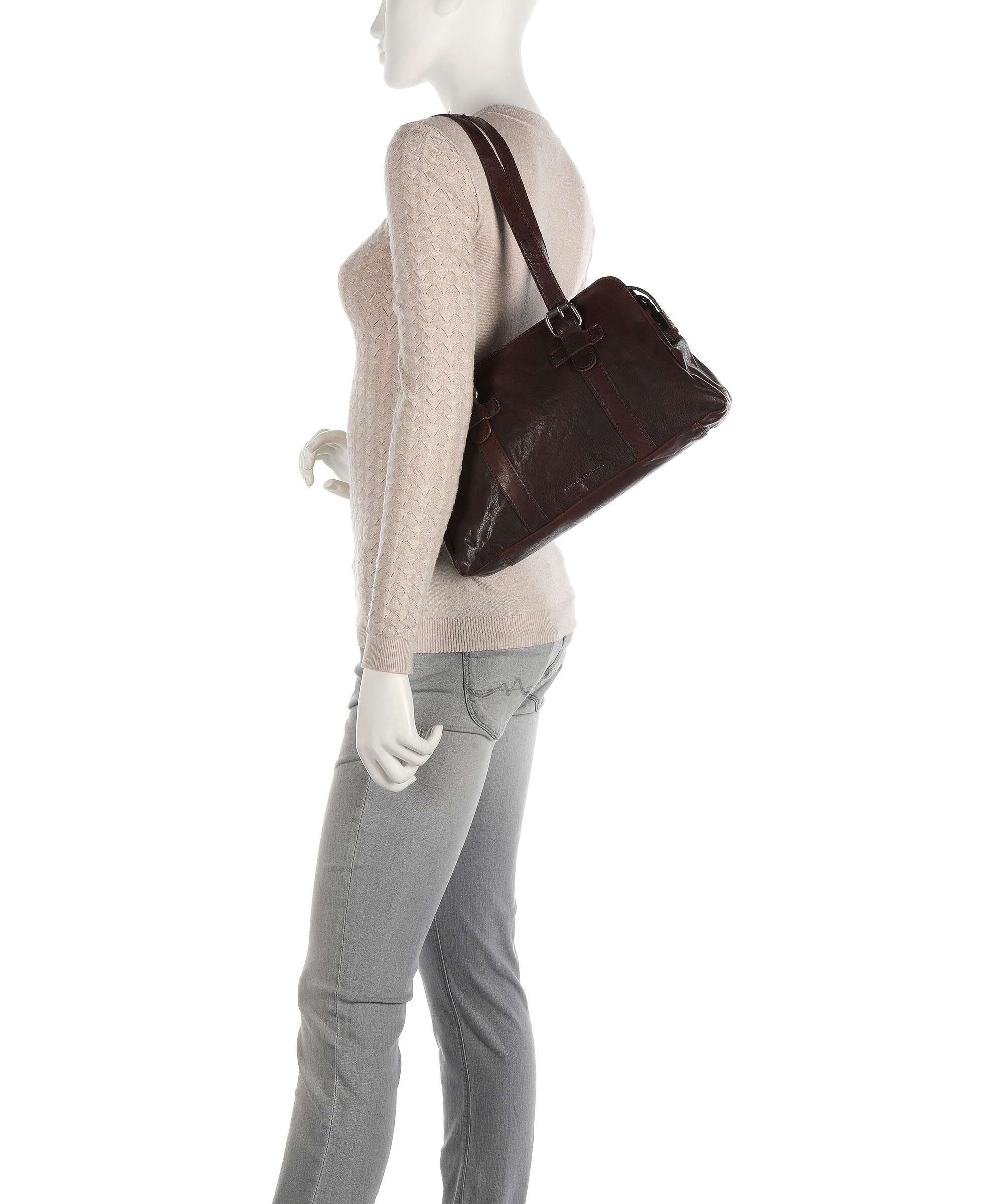 Spikes & Sparrow Bronco Shoulder bag dark brown - Image 3