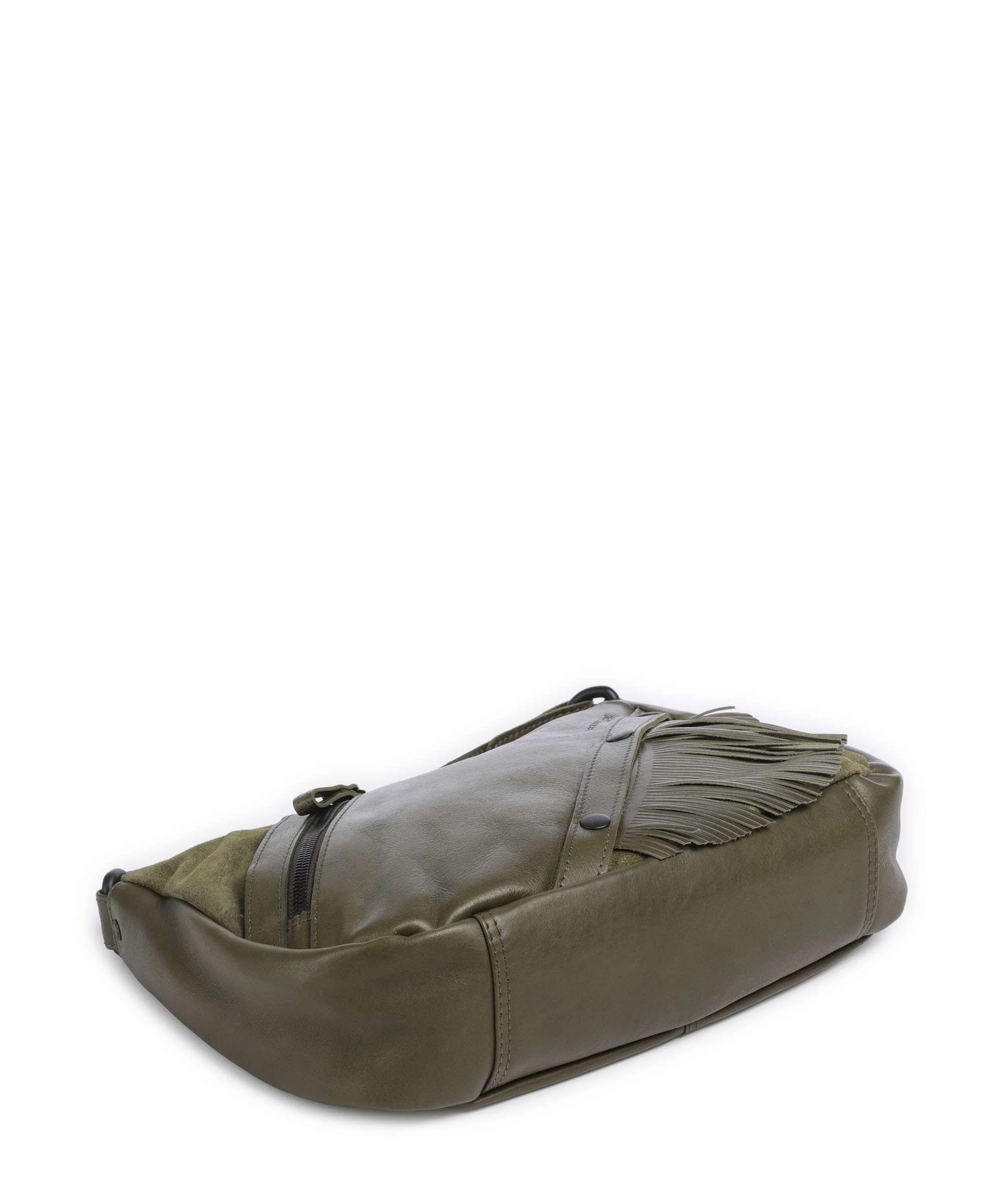 Spikes & Sparrow Suede Mix Jadeline Shoulder bag green - Image 5