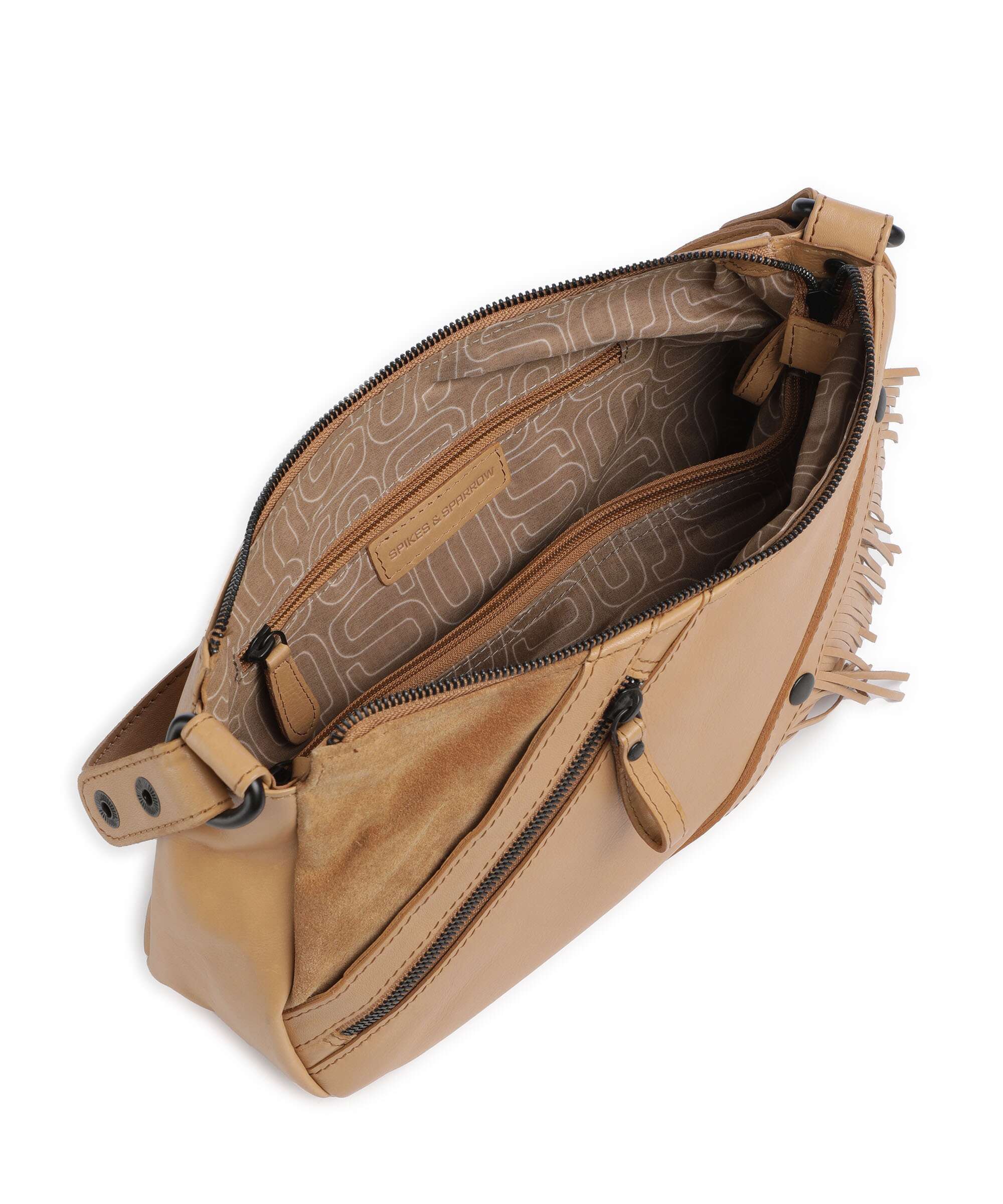 Spikes & Sparrow Suede Mix Jadeline Shoulder bag camel - Image 6