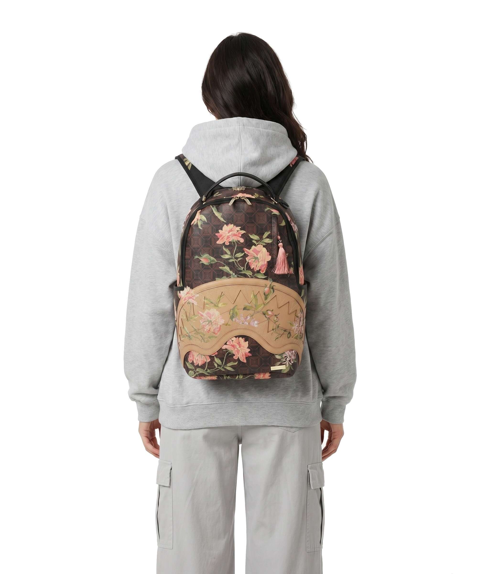 Sprayground AI Henny Floral Backpack brown - Image 3