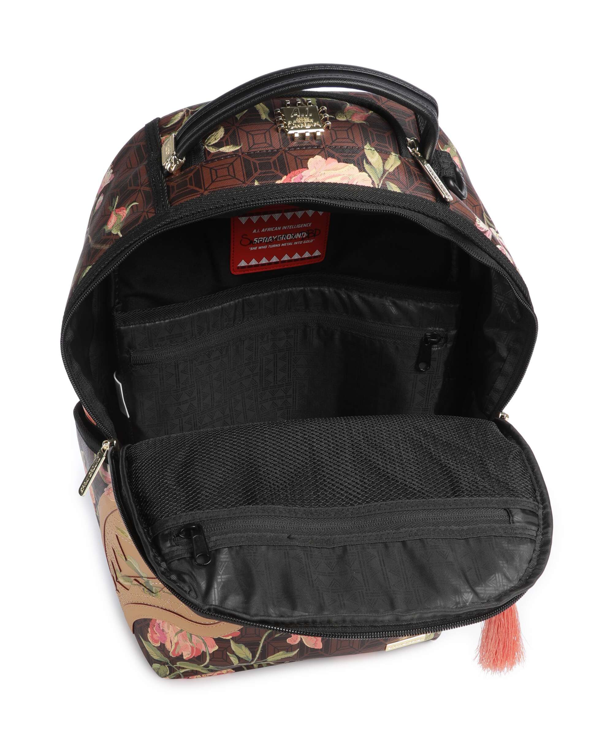 Sprayground AI Henny Floral Backpack brown - Image 5
