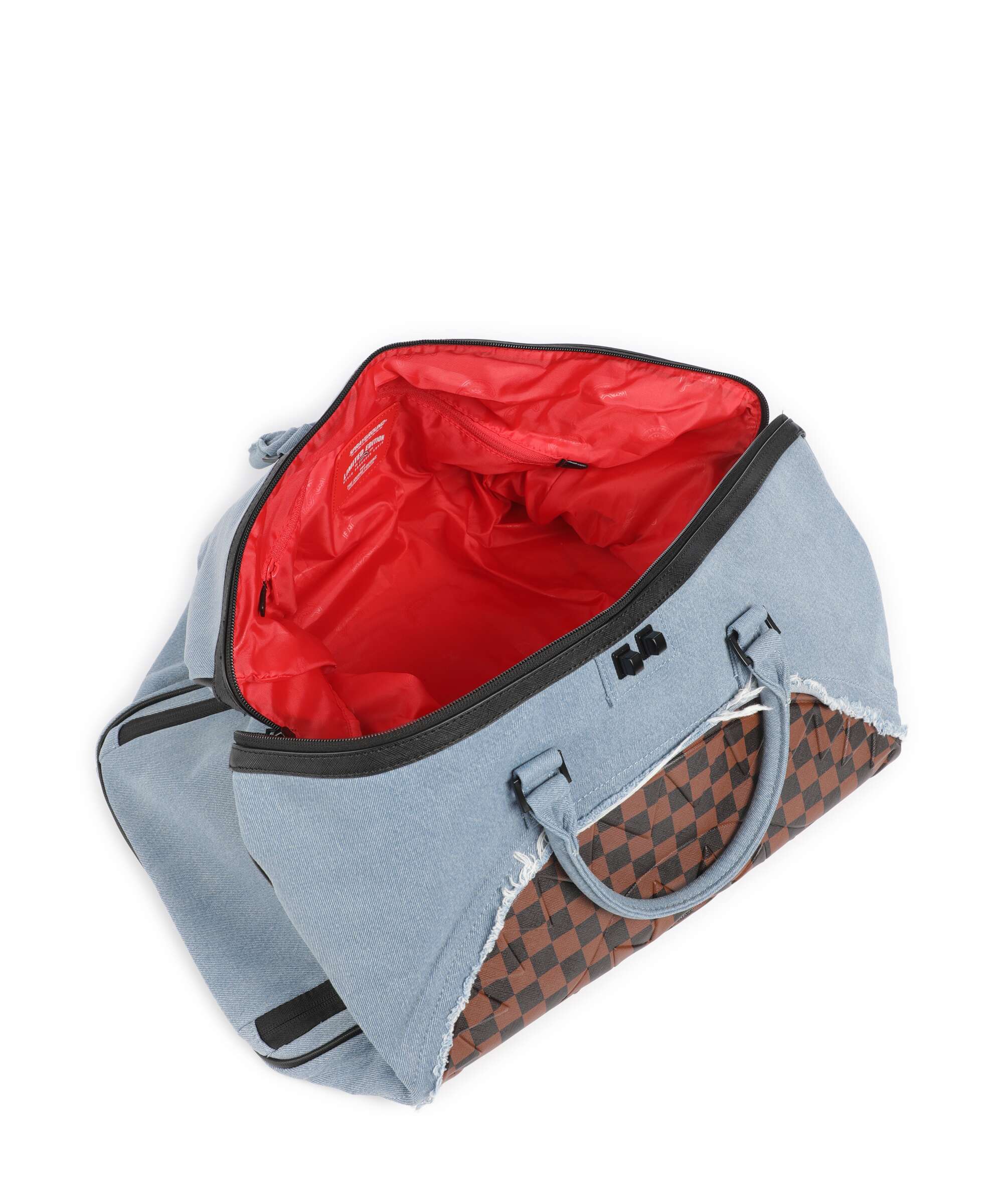 Sprayground Denim Shark Weekend bag blue - Image 6