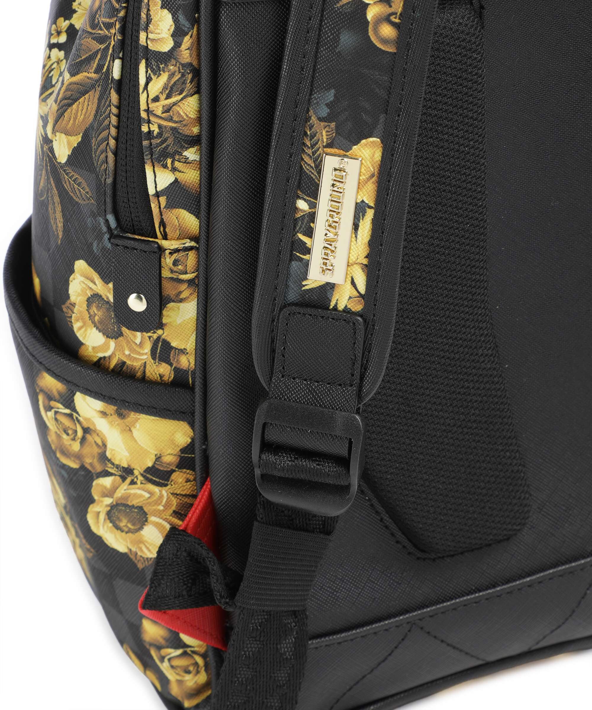 Sprayground Gold Floral Remix Backpack black - Image 4