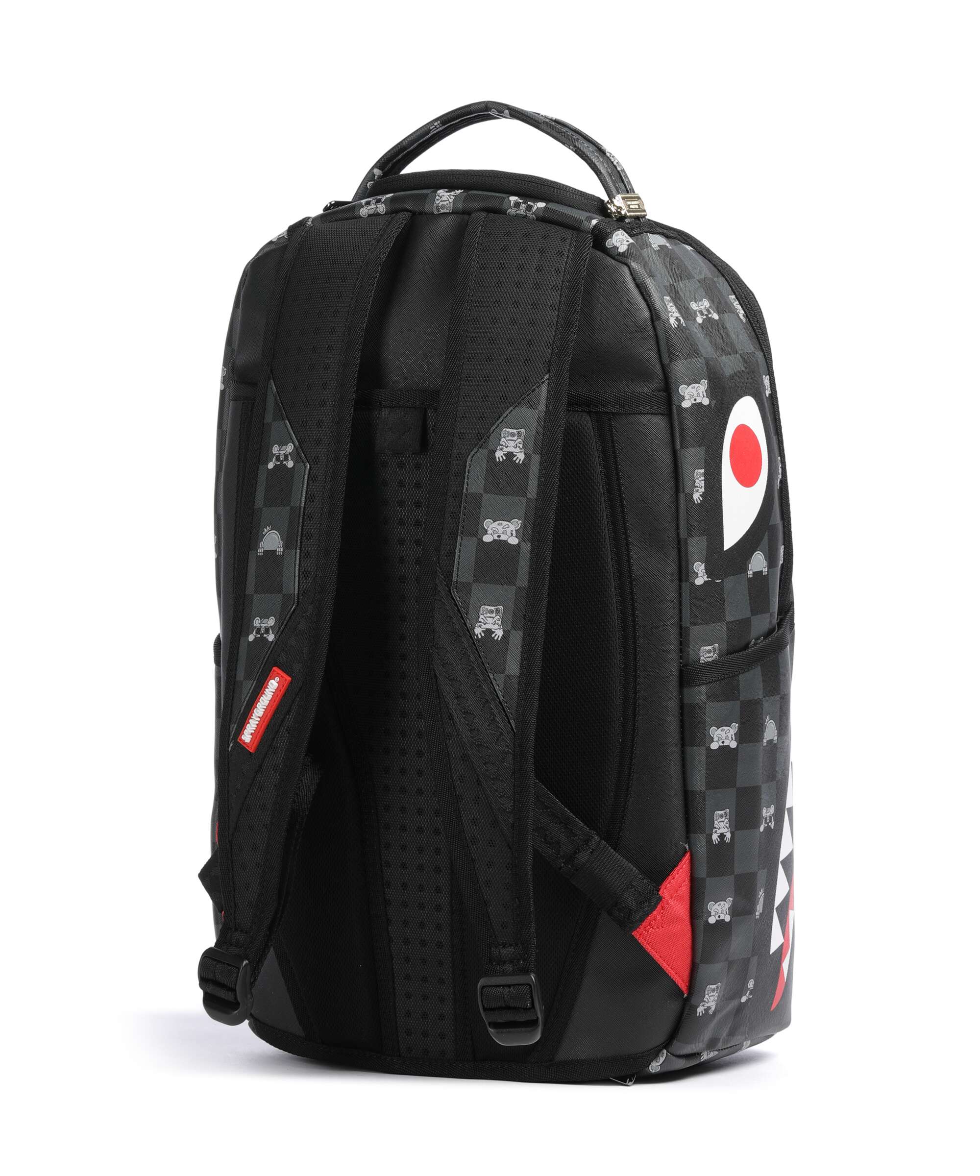 Sprayground Gray Peeking Character Check Backpack black - Image 2
