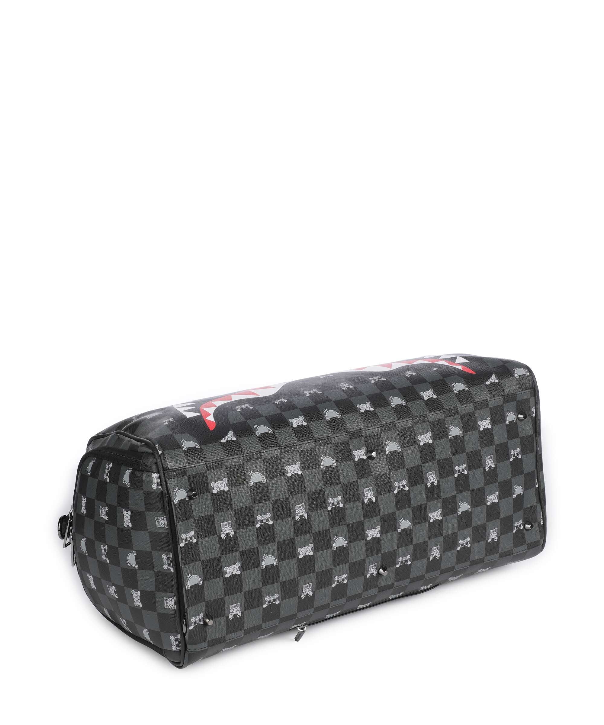 Sprayground Gray Peeking Character Check Weekend bag black - Image 5