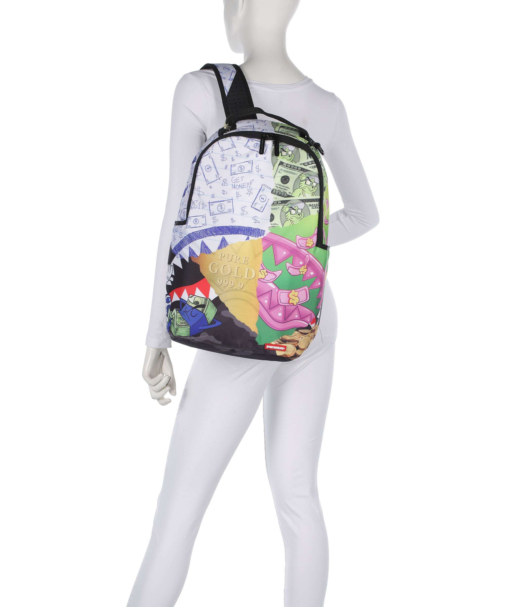Sprayground Mean Money Collage Backpack multicolour - Image 3