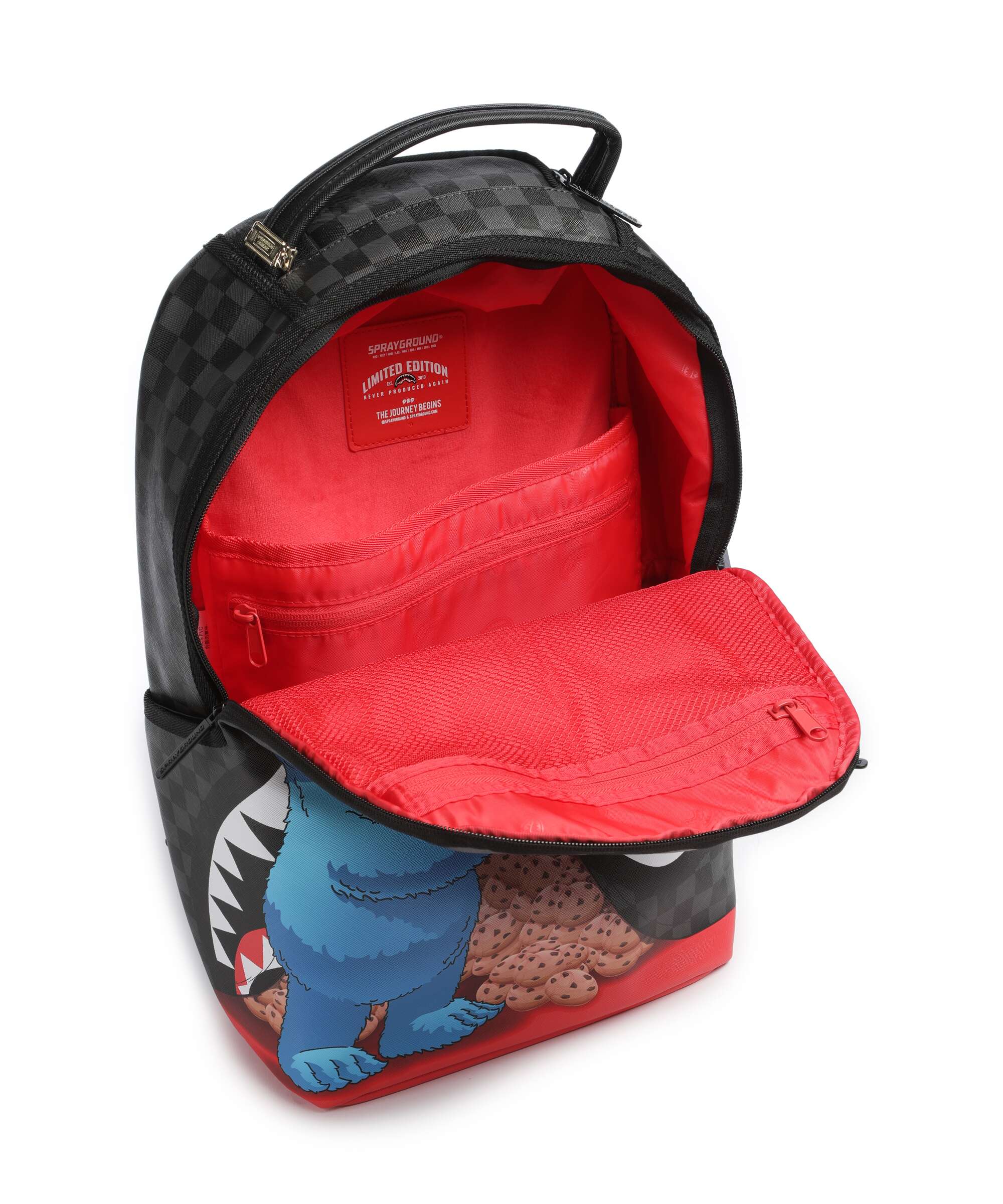 Sprayground Sesame Street Cookie Monster Sneaking a Bite Backpack black - Image 5