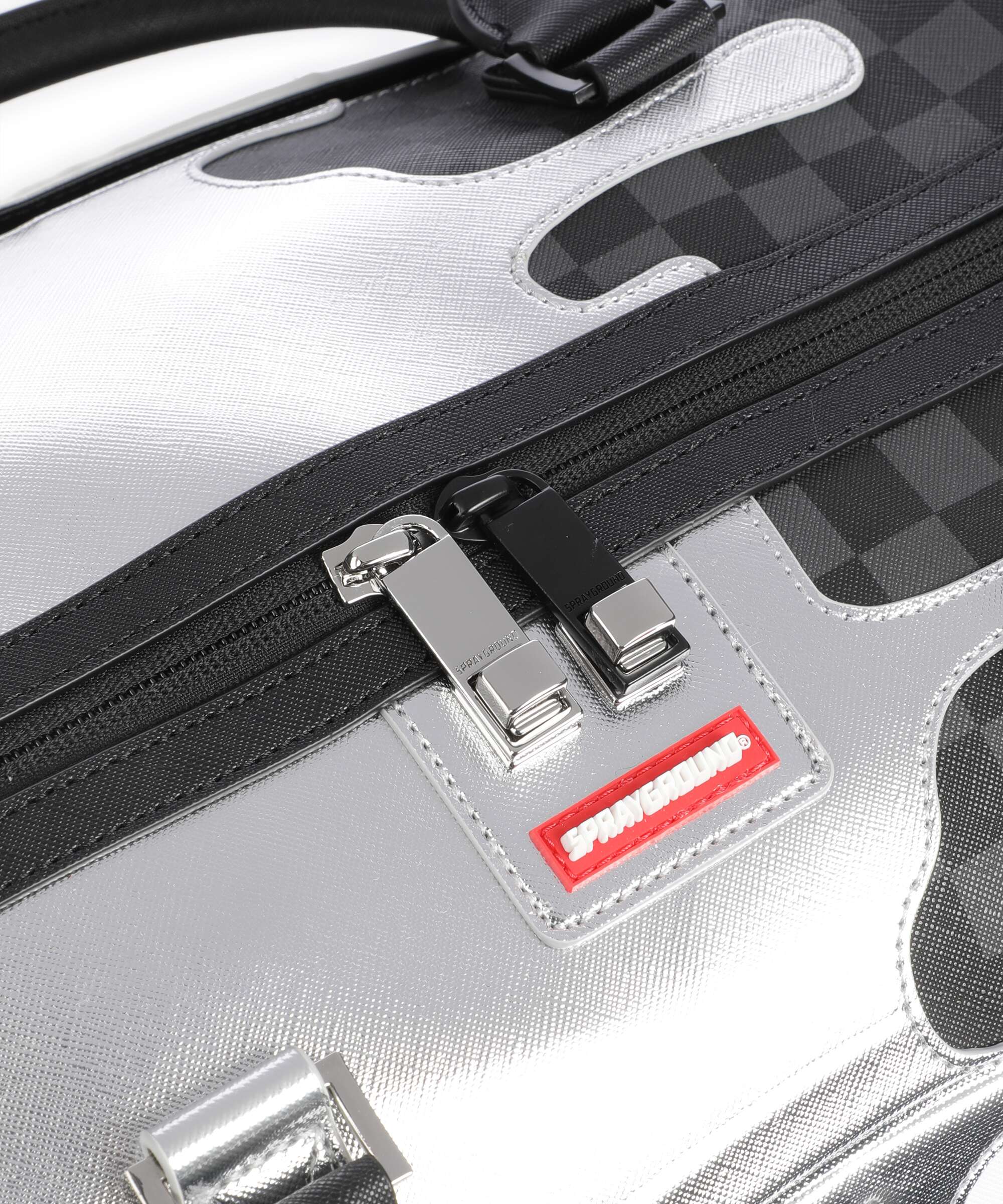 Sprayground Silver Side Drip Weekend bag silver - Image 6