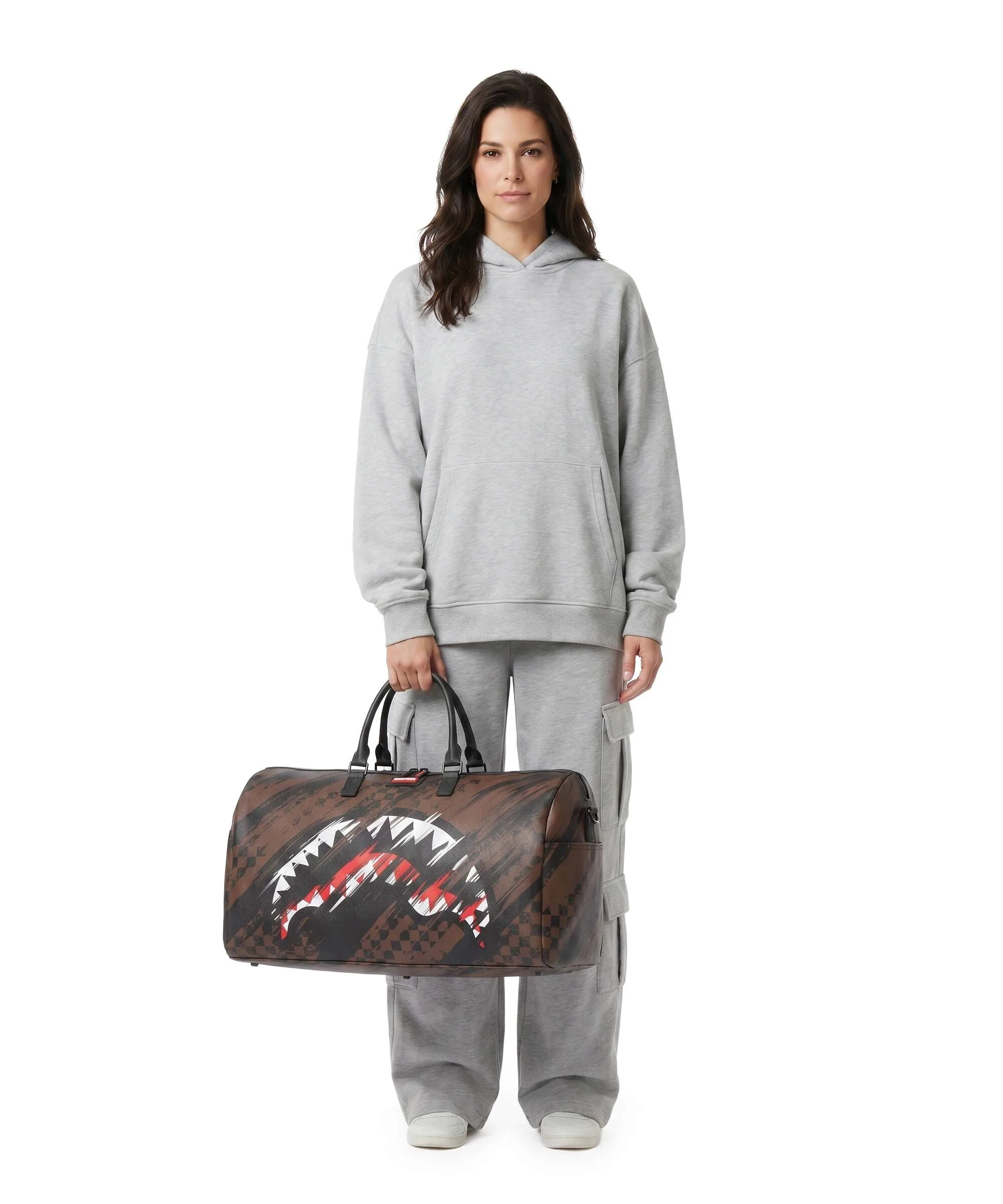 Sprayground Smeared Grunge Weekend bag brown - Image 3