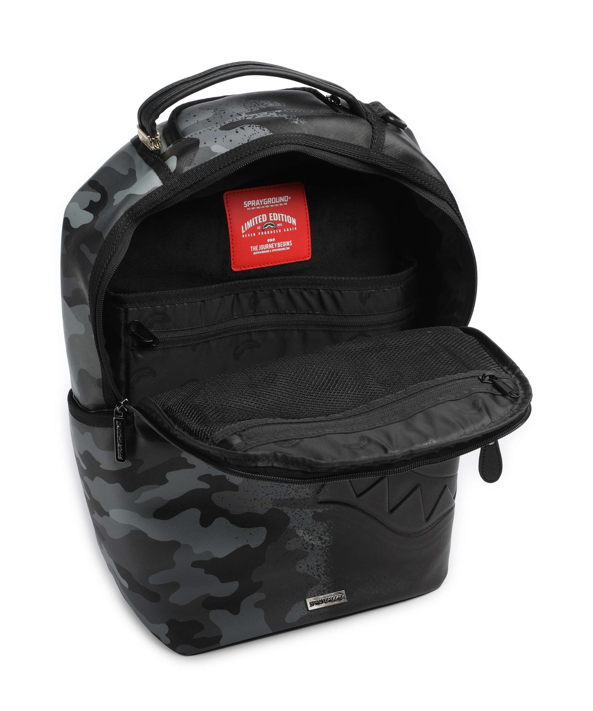 Sprayground Spray Split Night Camo Backpack black - Image 5