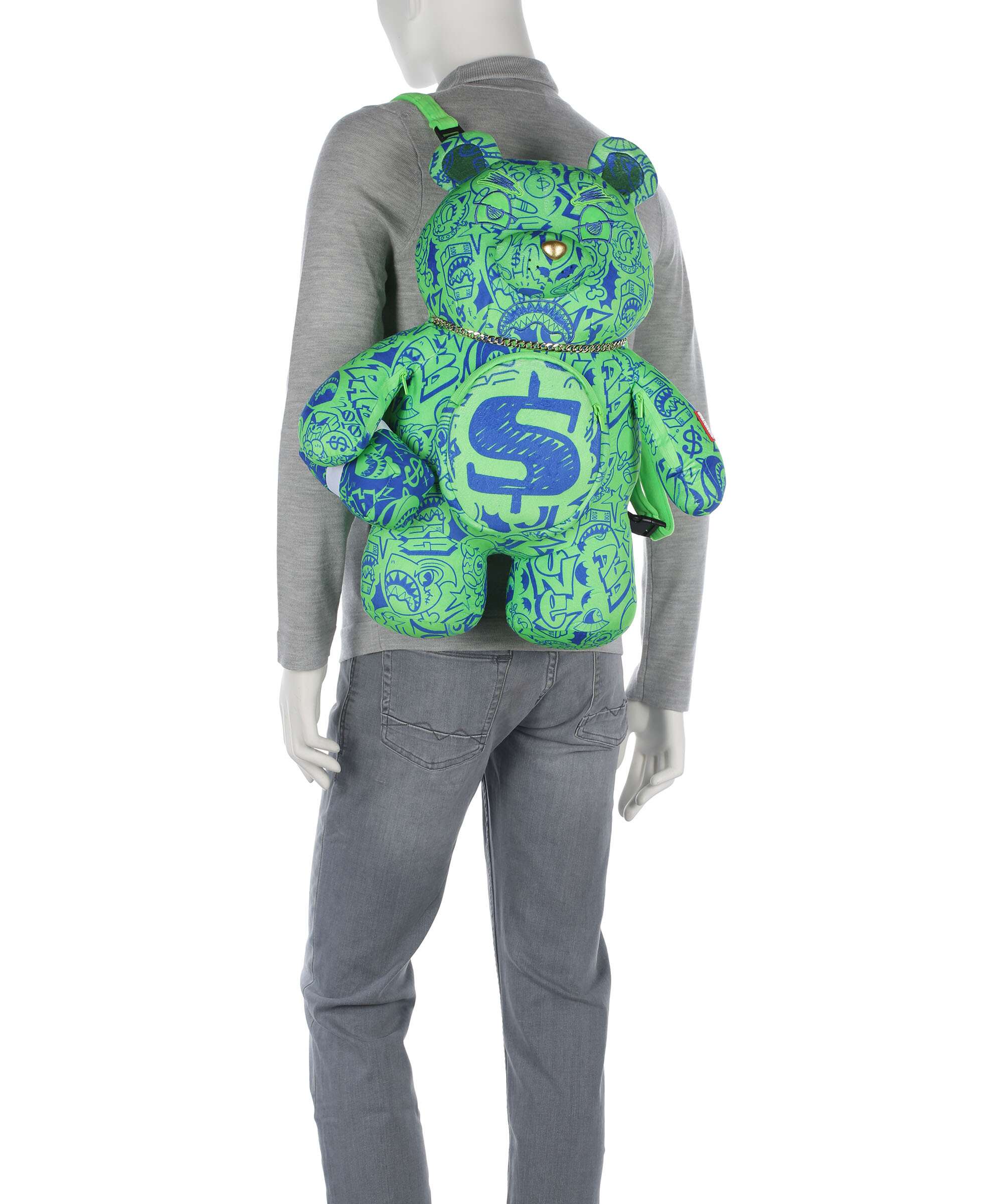 Sprayground Tatted Up No Face Moneybear Backpack multicolour - Image 3