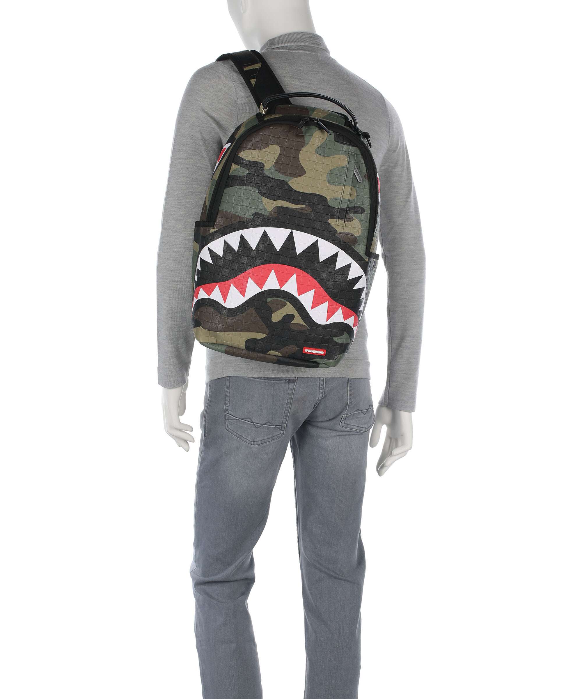 Sprayground Woodland Camo Check Backpack multicolour - Image 3