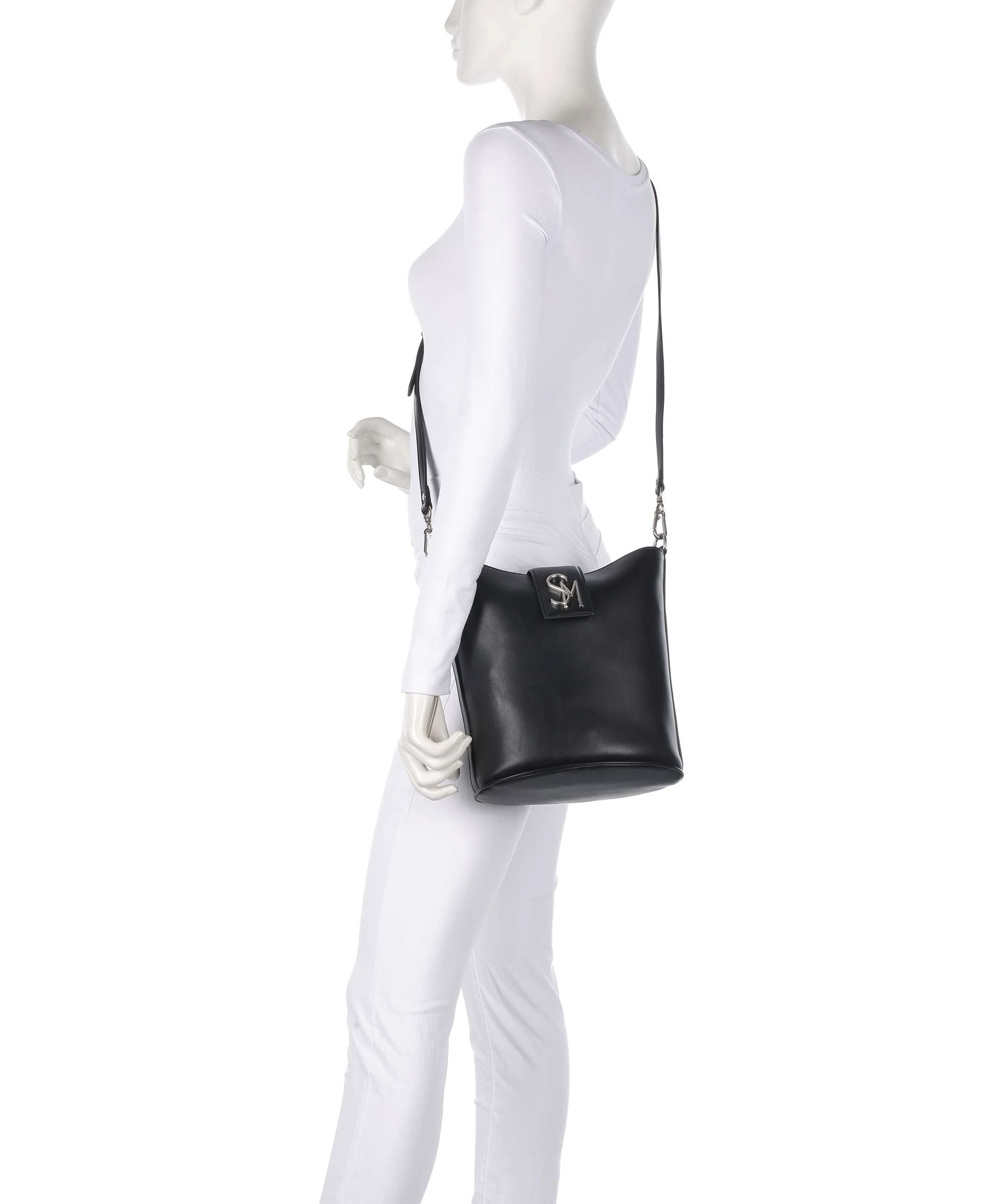 Steve Madden BARRIE Bucket bag black/silver - Image 4