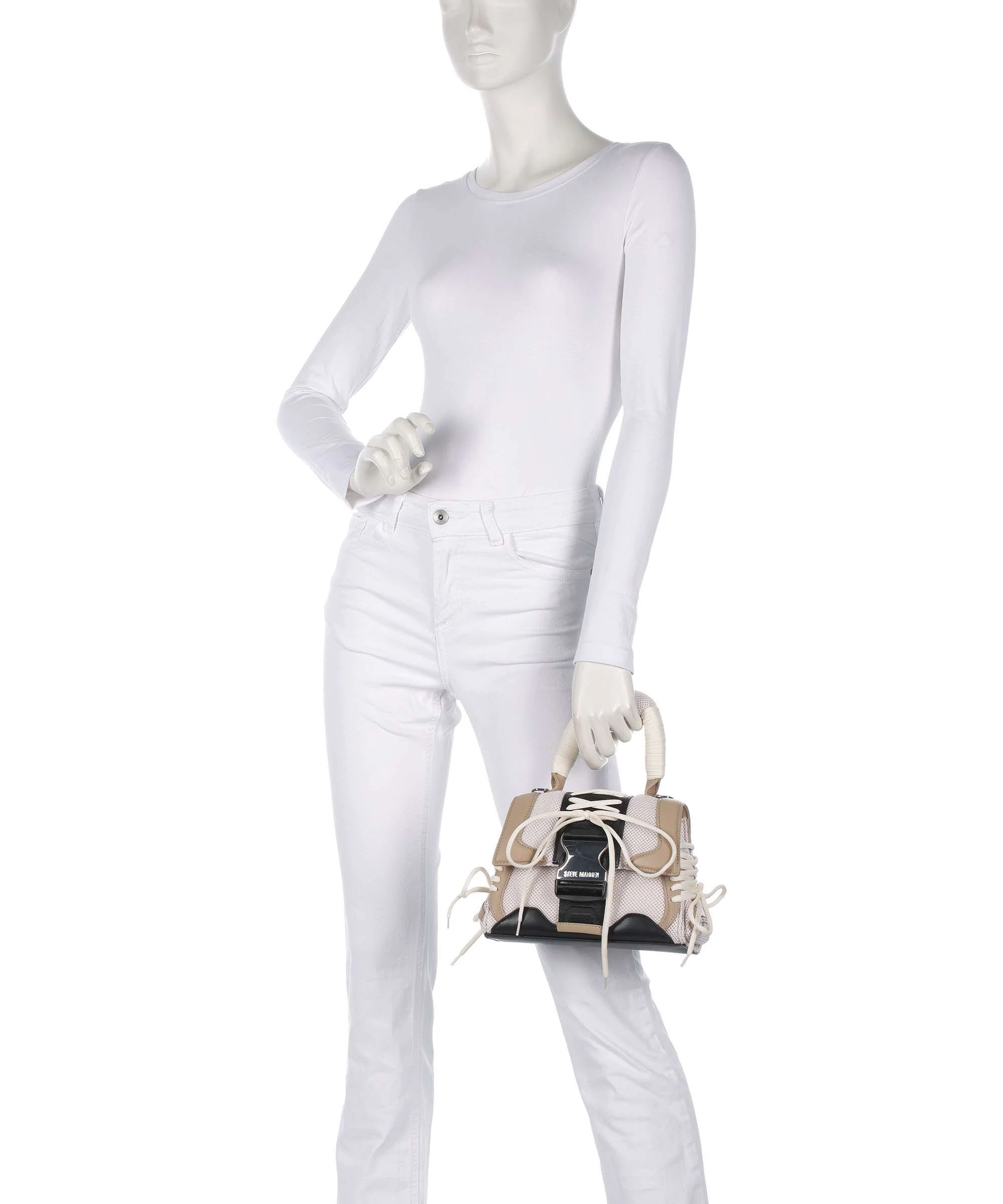 Steve Madden BDIEGO Handbag cream/black - Image 3