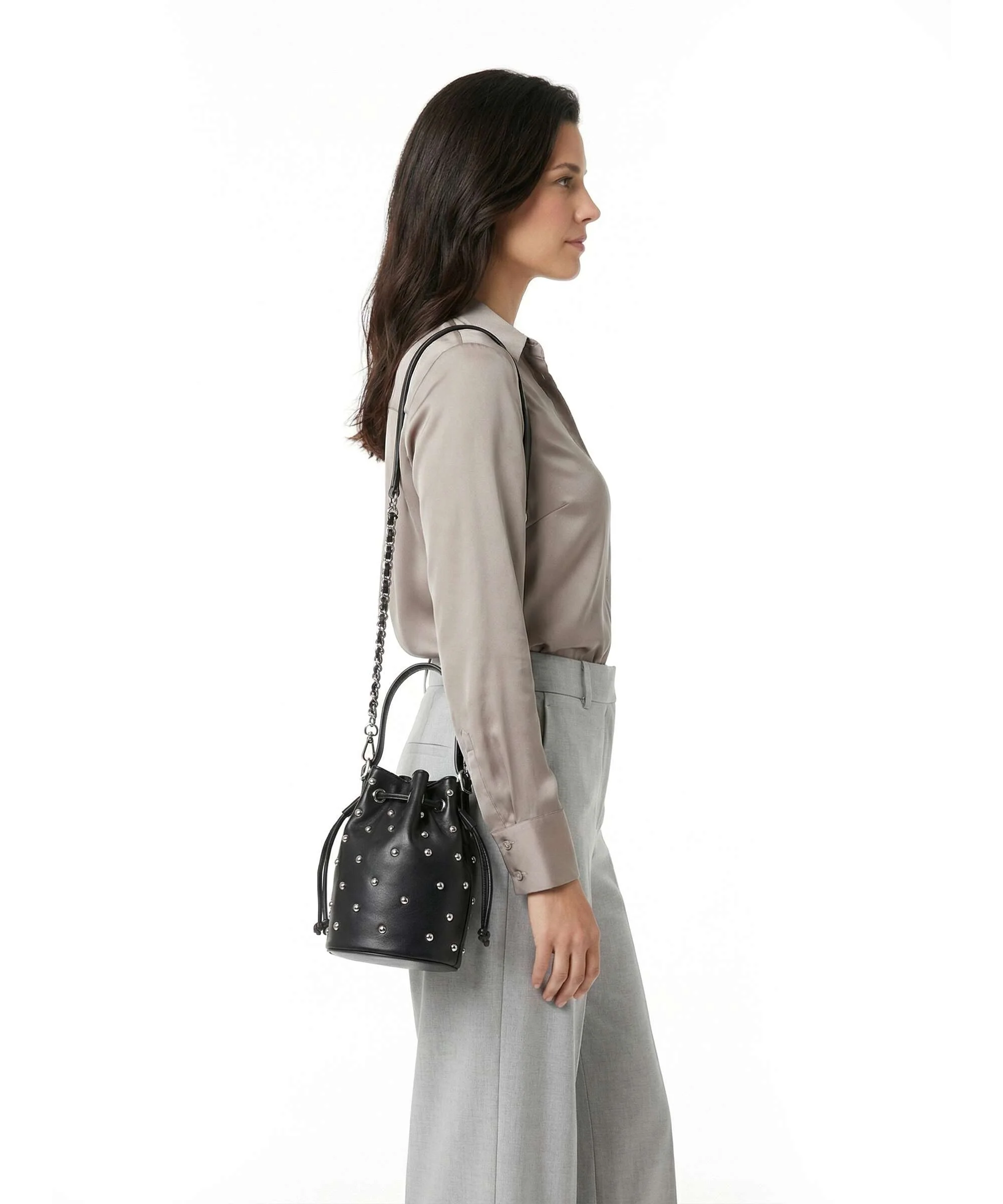 Steve Madden BSUNRAY Bucket bag black/silver - Image 4